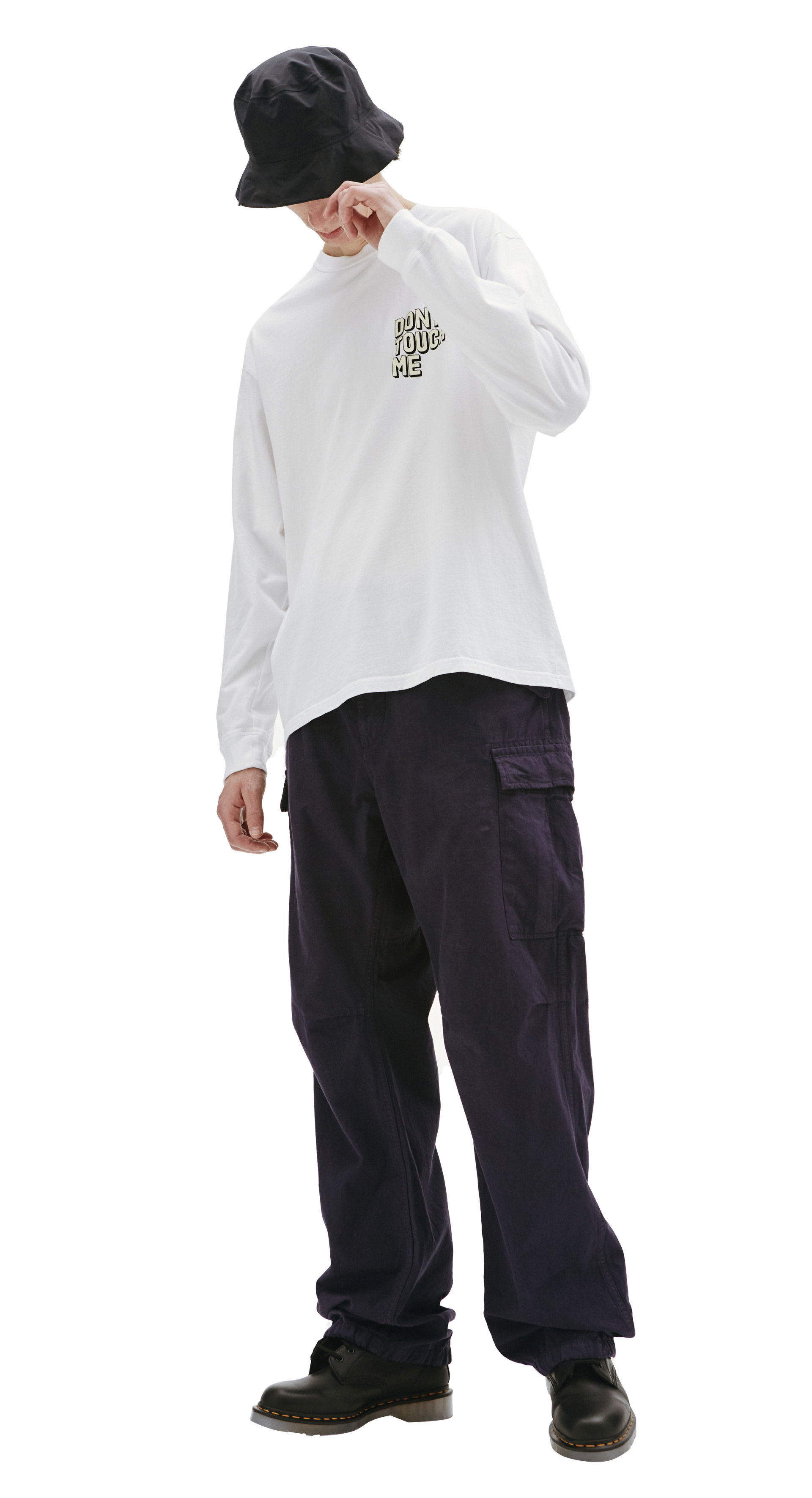 Undercover Белый лонгслив Don\'t touch me