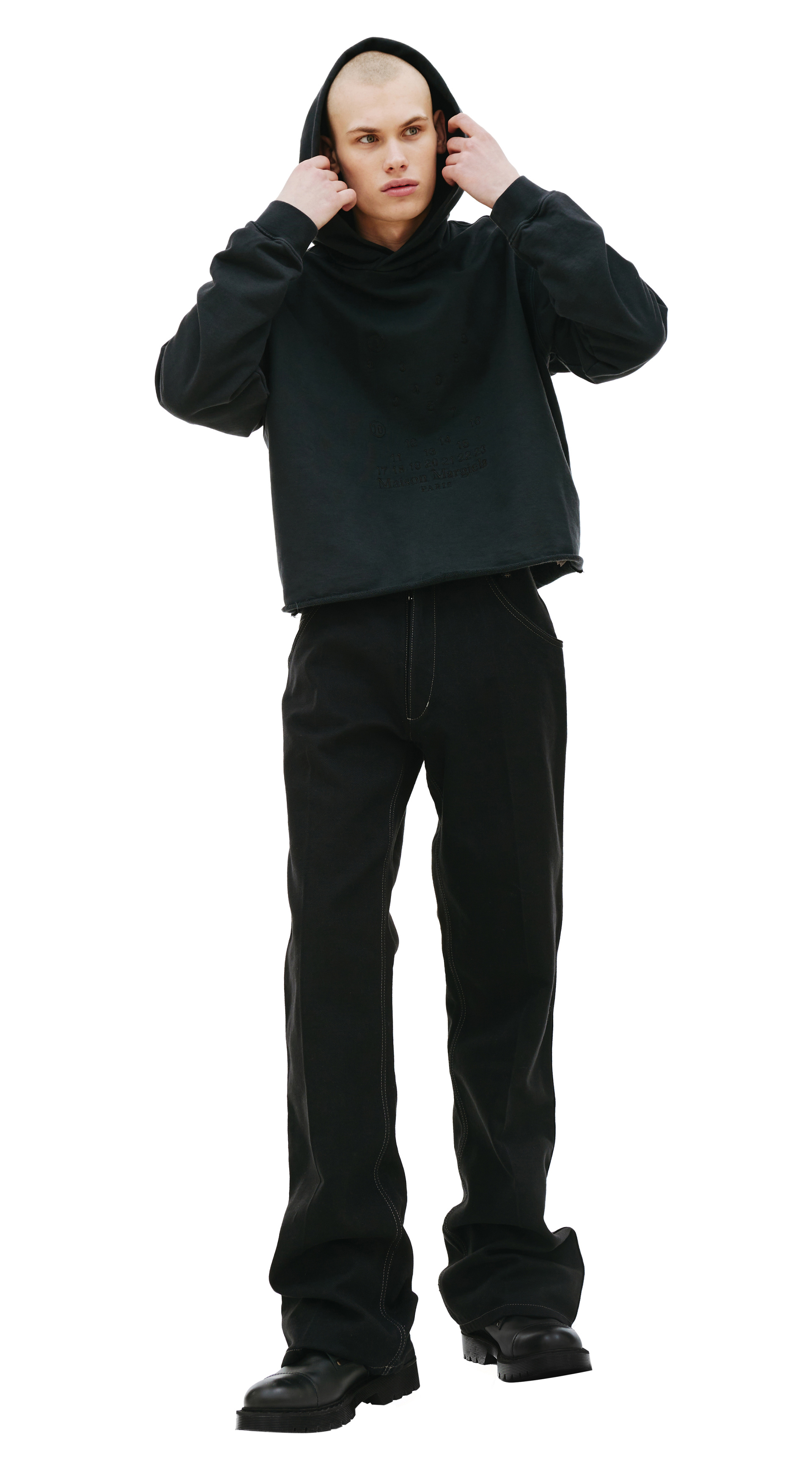 Maison Margiela Худи с вышивкой логотипа