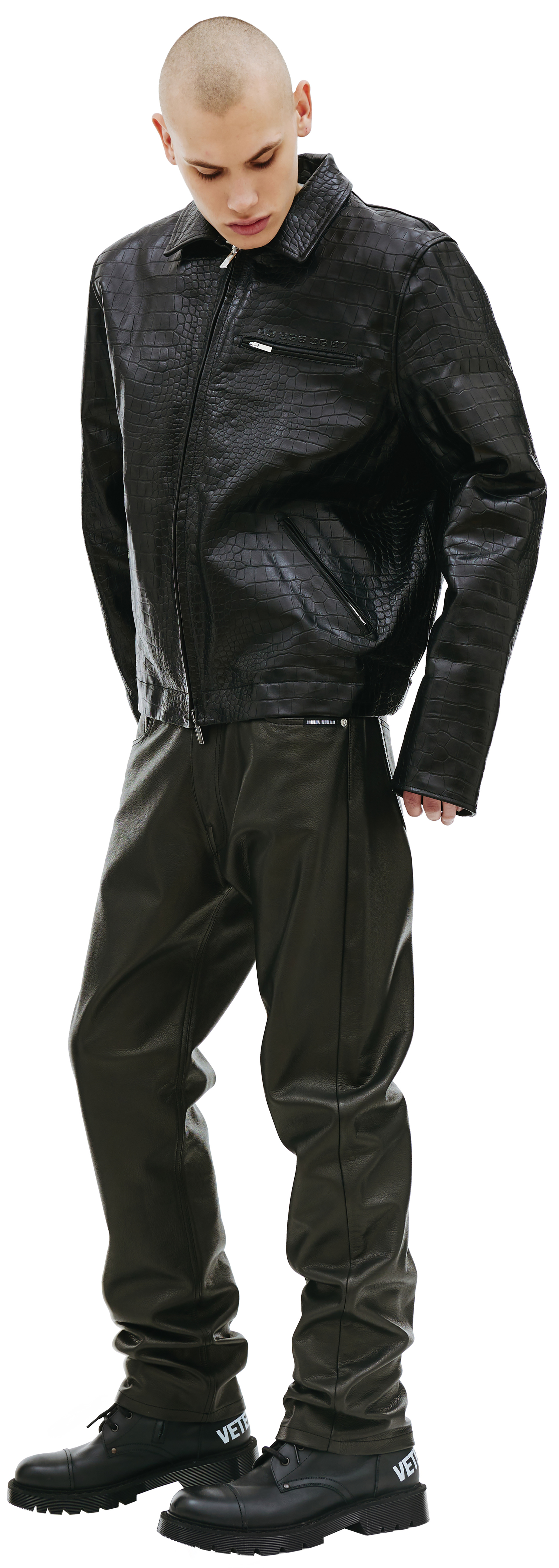 VTMNTS Кожаная куртка на молнии