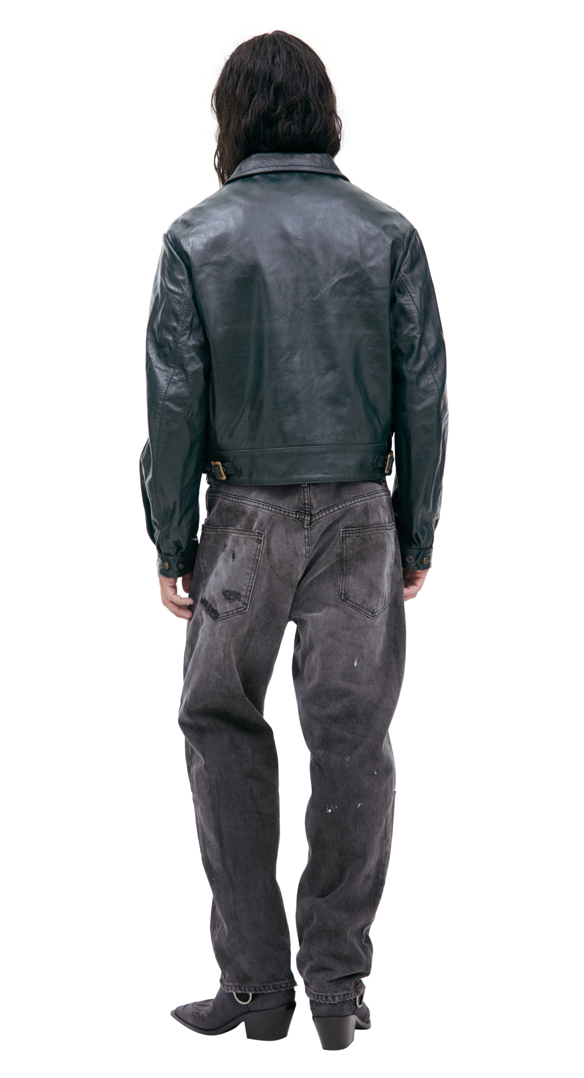 Enfants Riches Déprimés Кожаная куртка на молнии