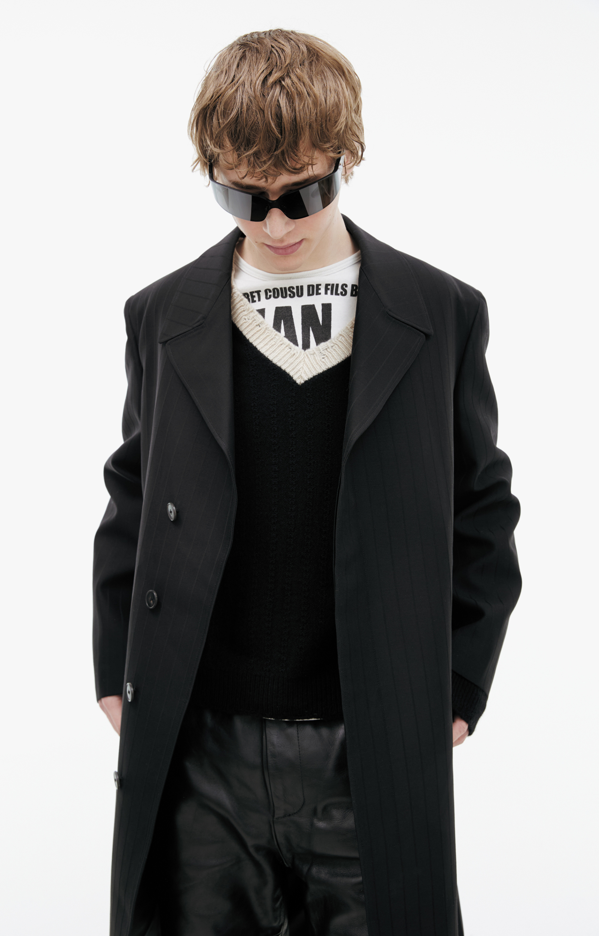 Enfants Riches Déprimés Костюмное пальто в полоску