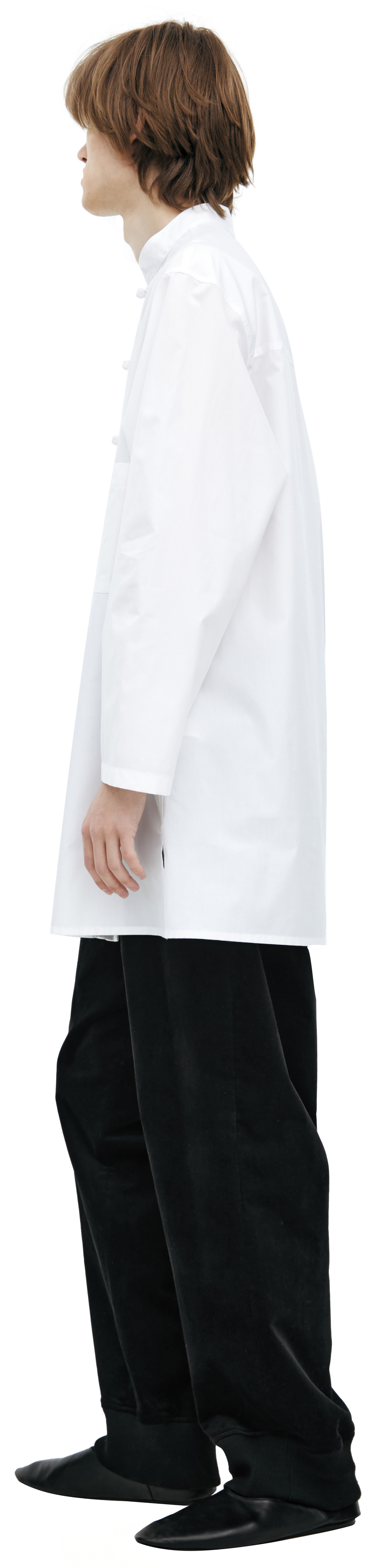 Yohji Yamamoto Белая рубашка на пуговицах