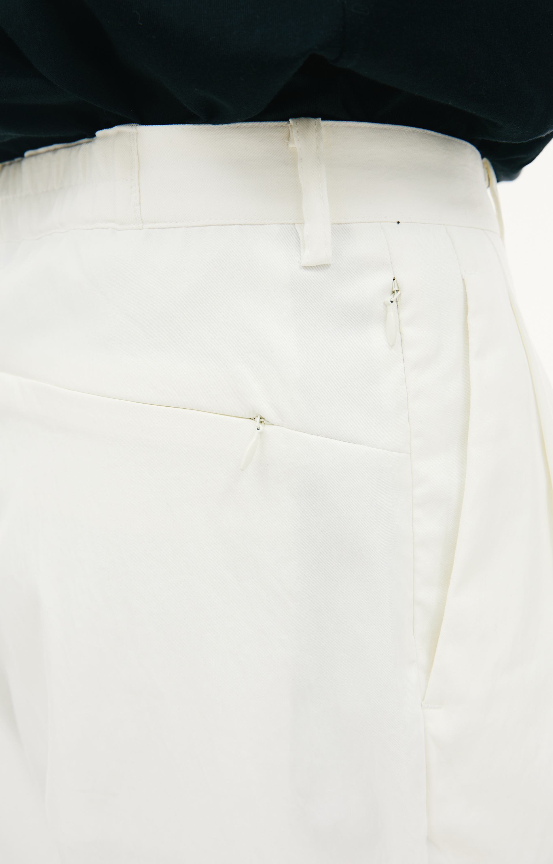 KIMMY Белые брюки с защипами