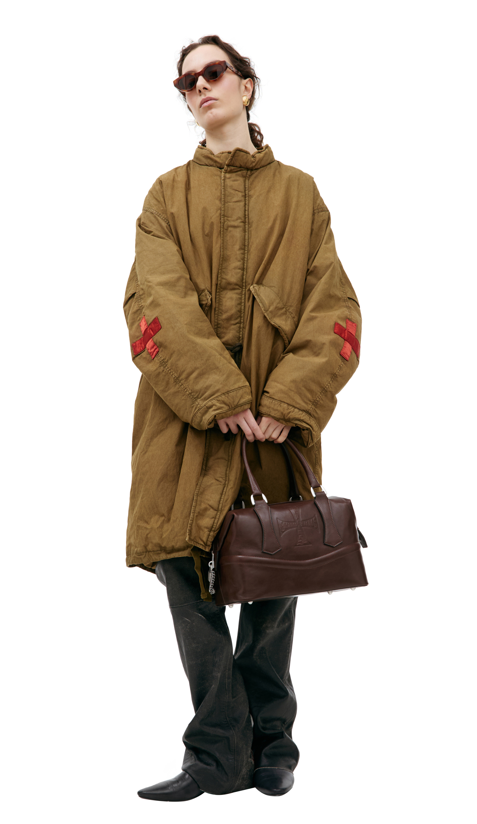 Enfants Riches Déprimés Куртка с крестами на рукавах