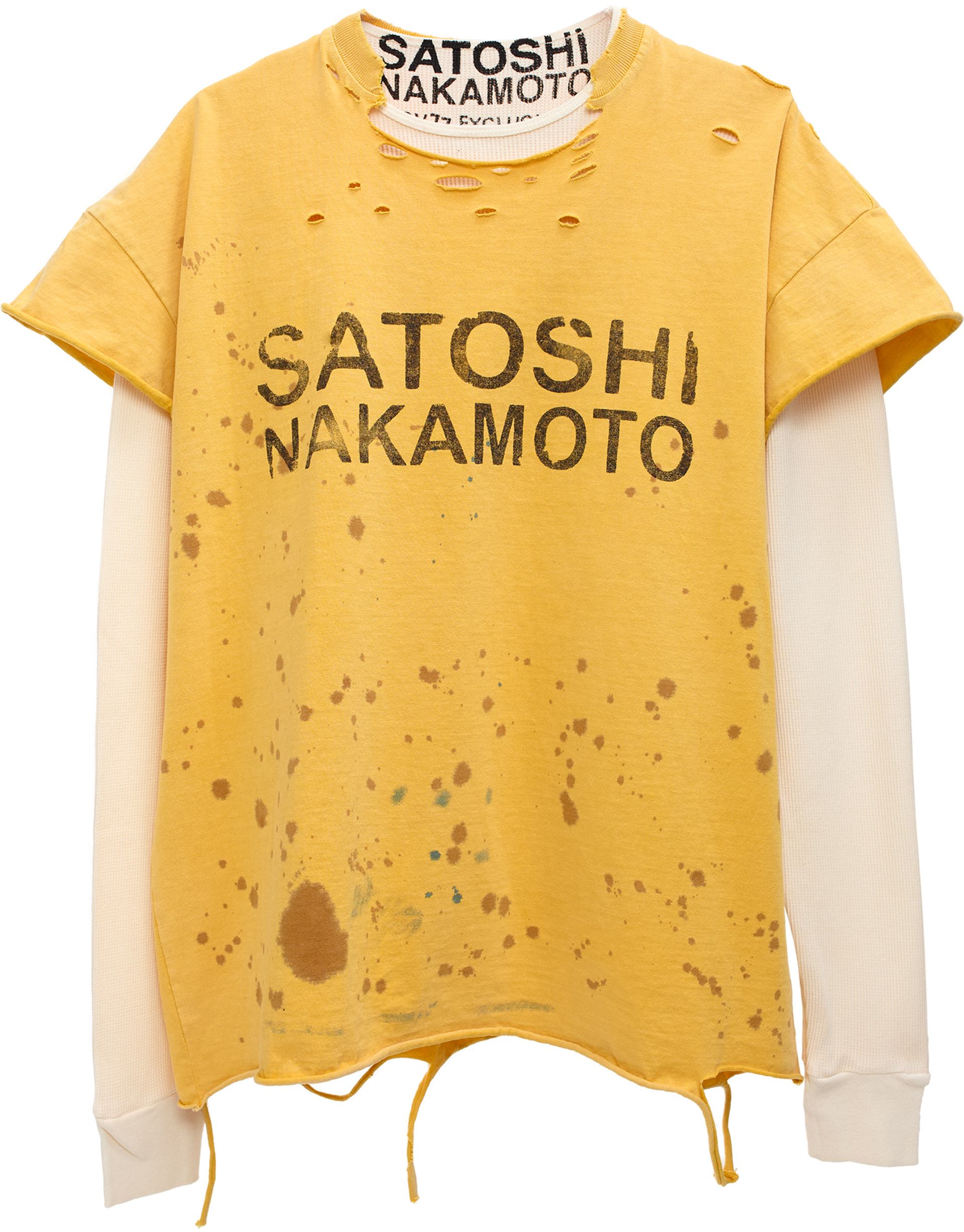 Satoshi Nakamoto Футболка с лонгсливом Satoshi Nakamoto x SVMoscow