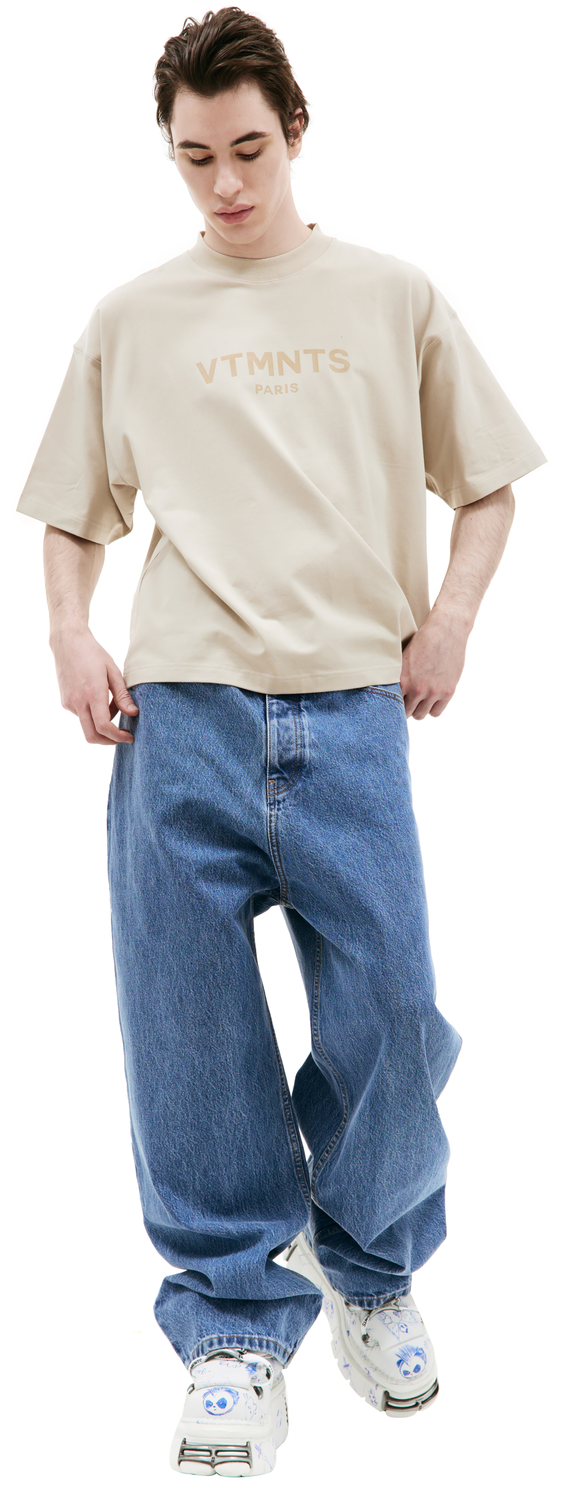 VTMNTS Укороченная футболка с логотипом