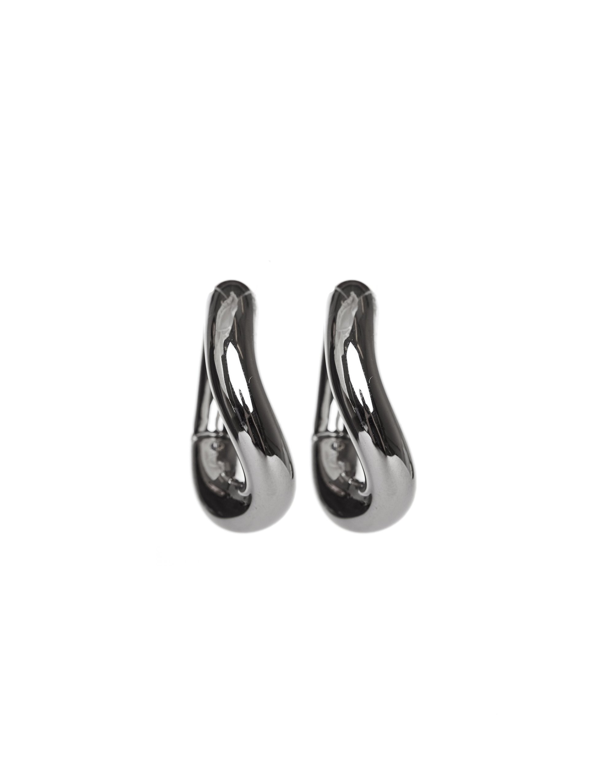 Balenciaga Серебристые серьги Loop
