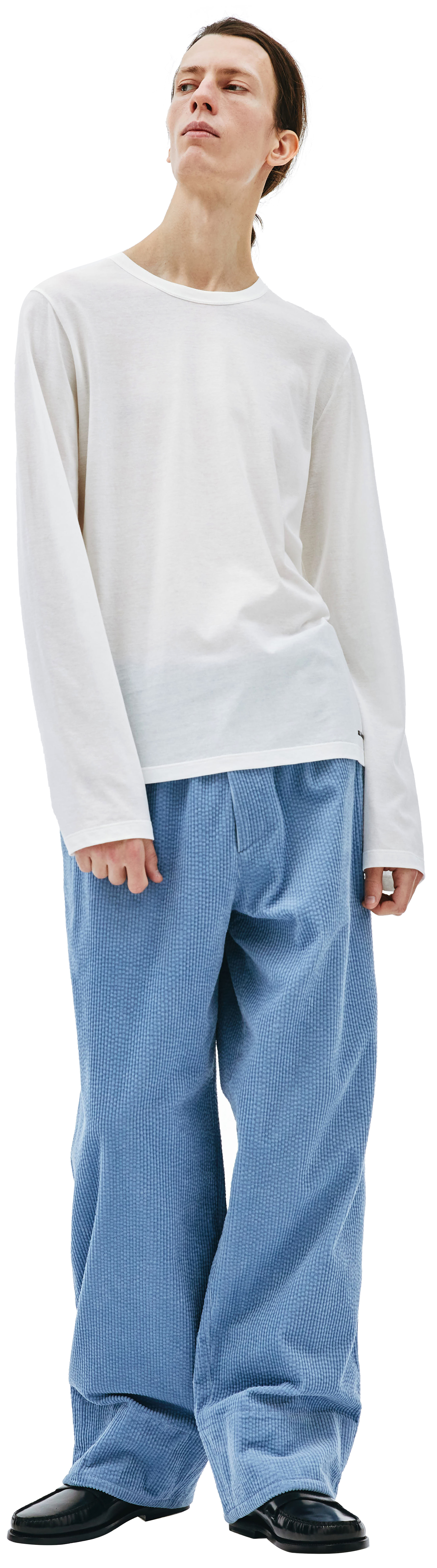 Jil Sander Белый базовый лонгслив