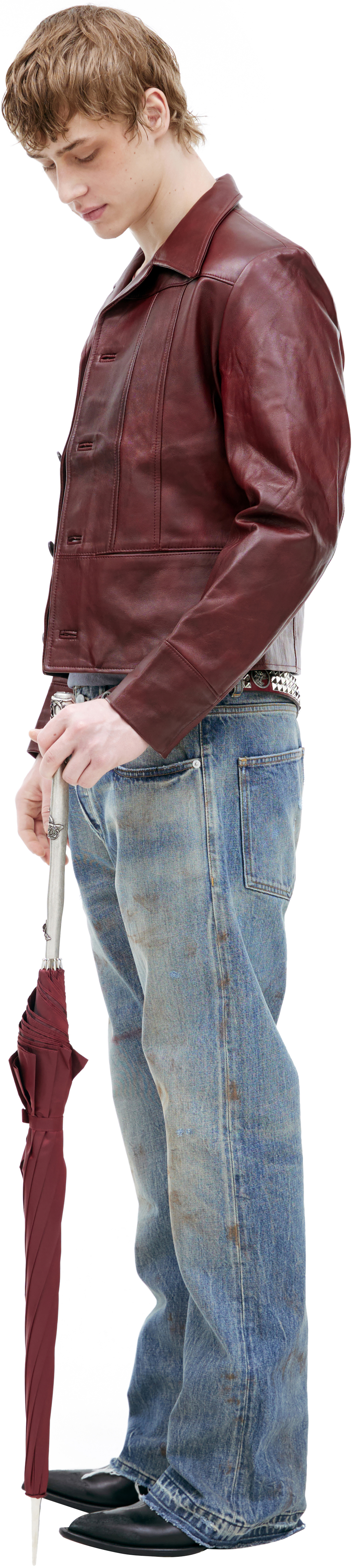 Enfants Riches Déprimés Красная куртка из кожи