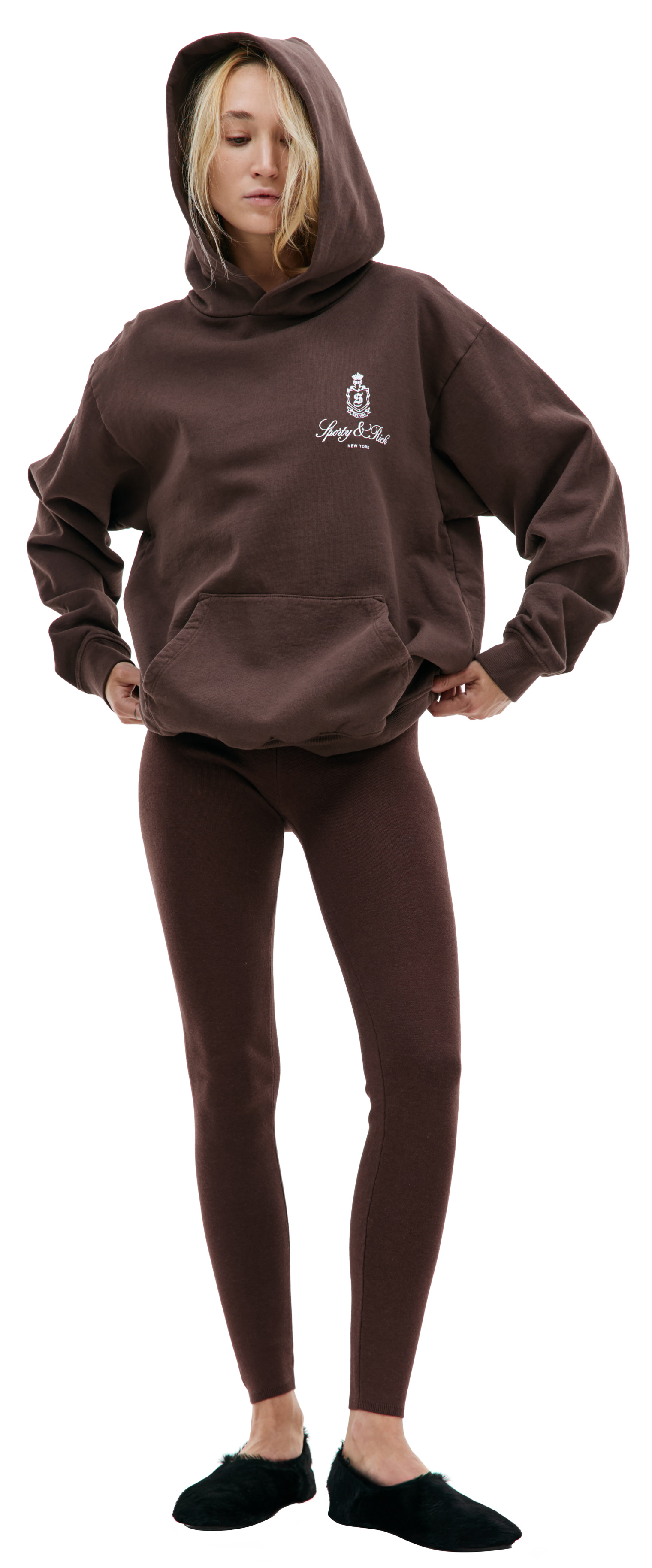 SPORTY & RICH Трикотажные леггинсы Serif