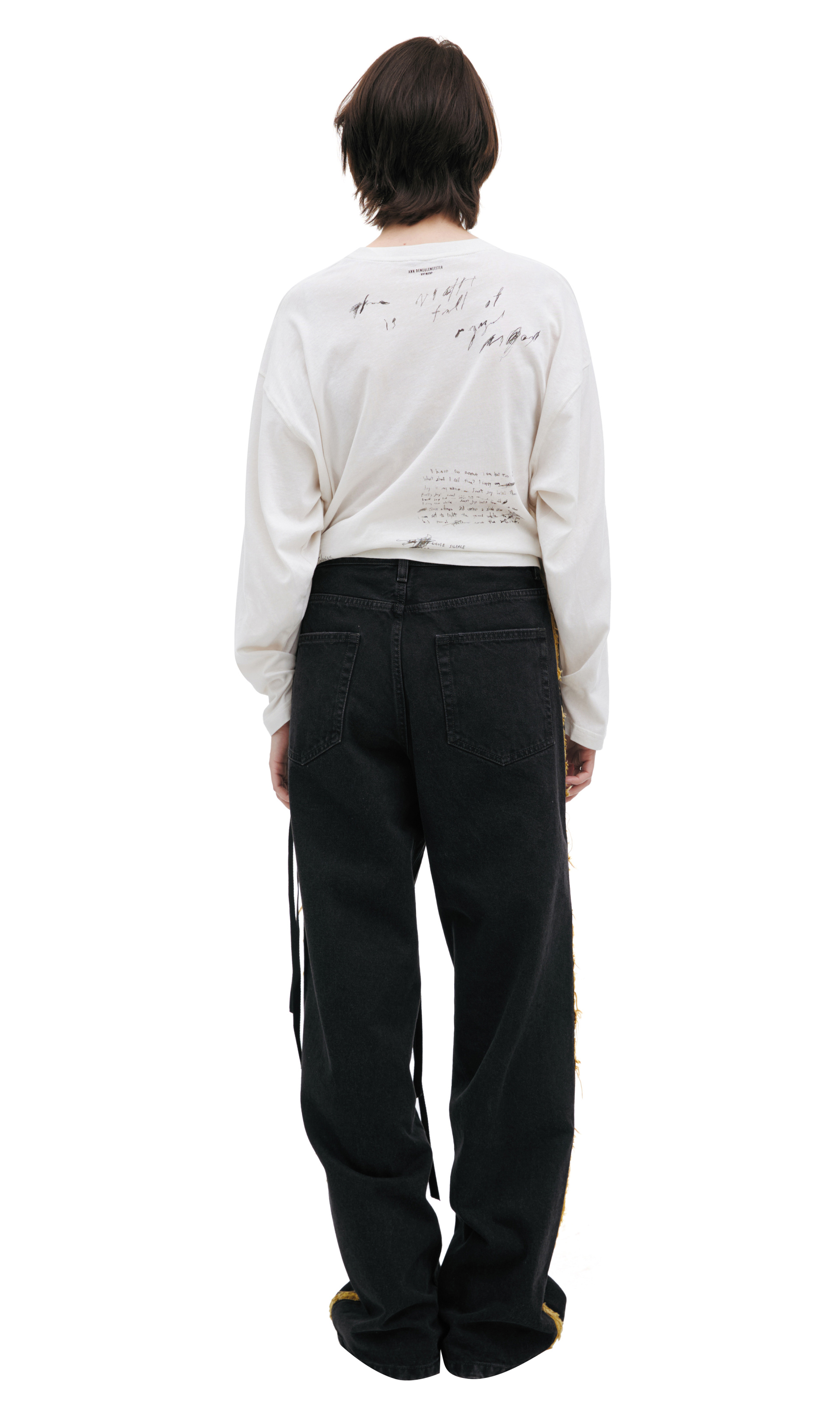 Ann Demeulemeester Свободные джинсы с лампасами
