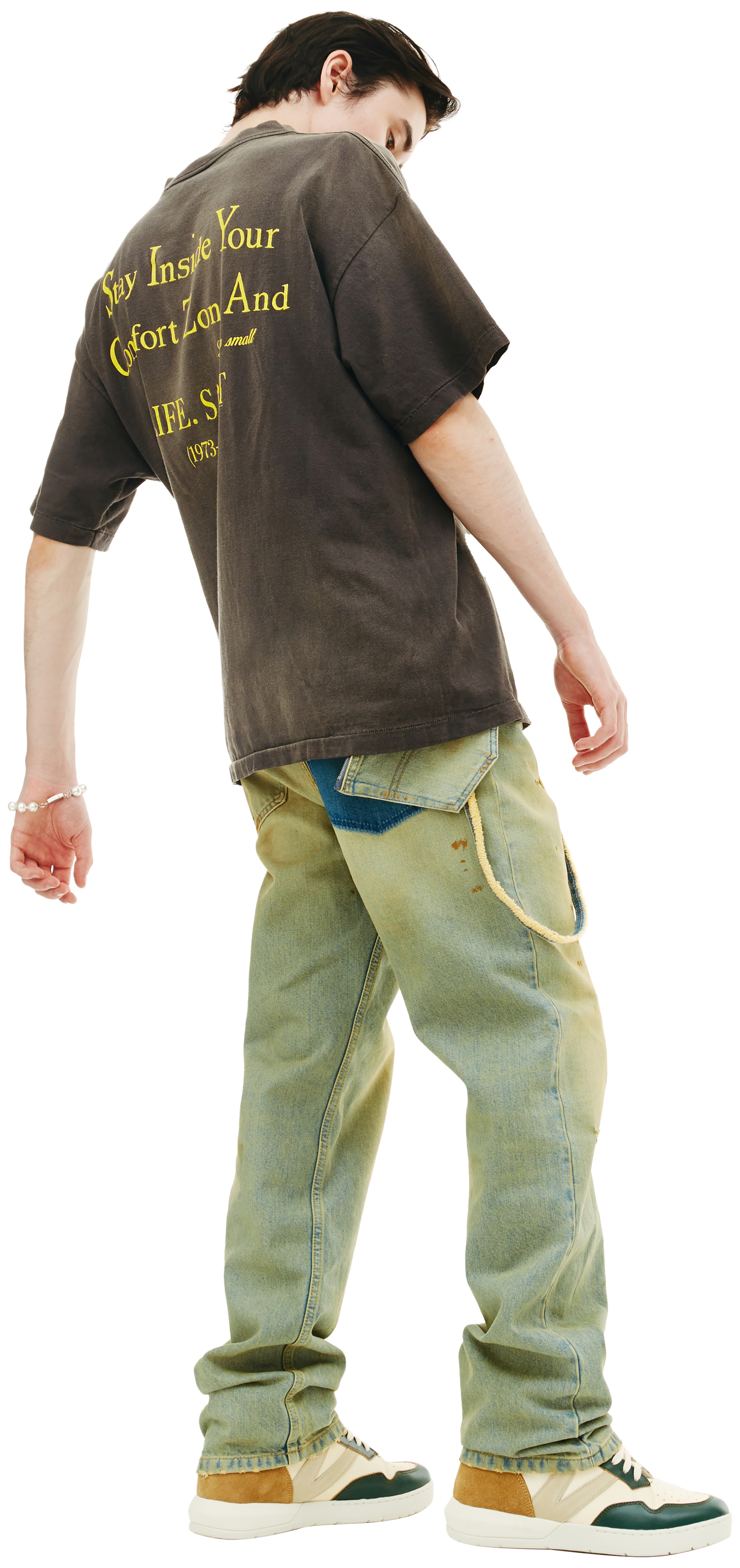 Saint Michael Футболка с принтом Never be alone