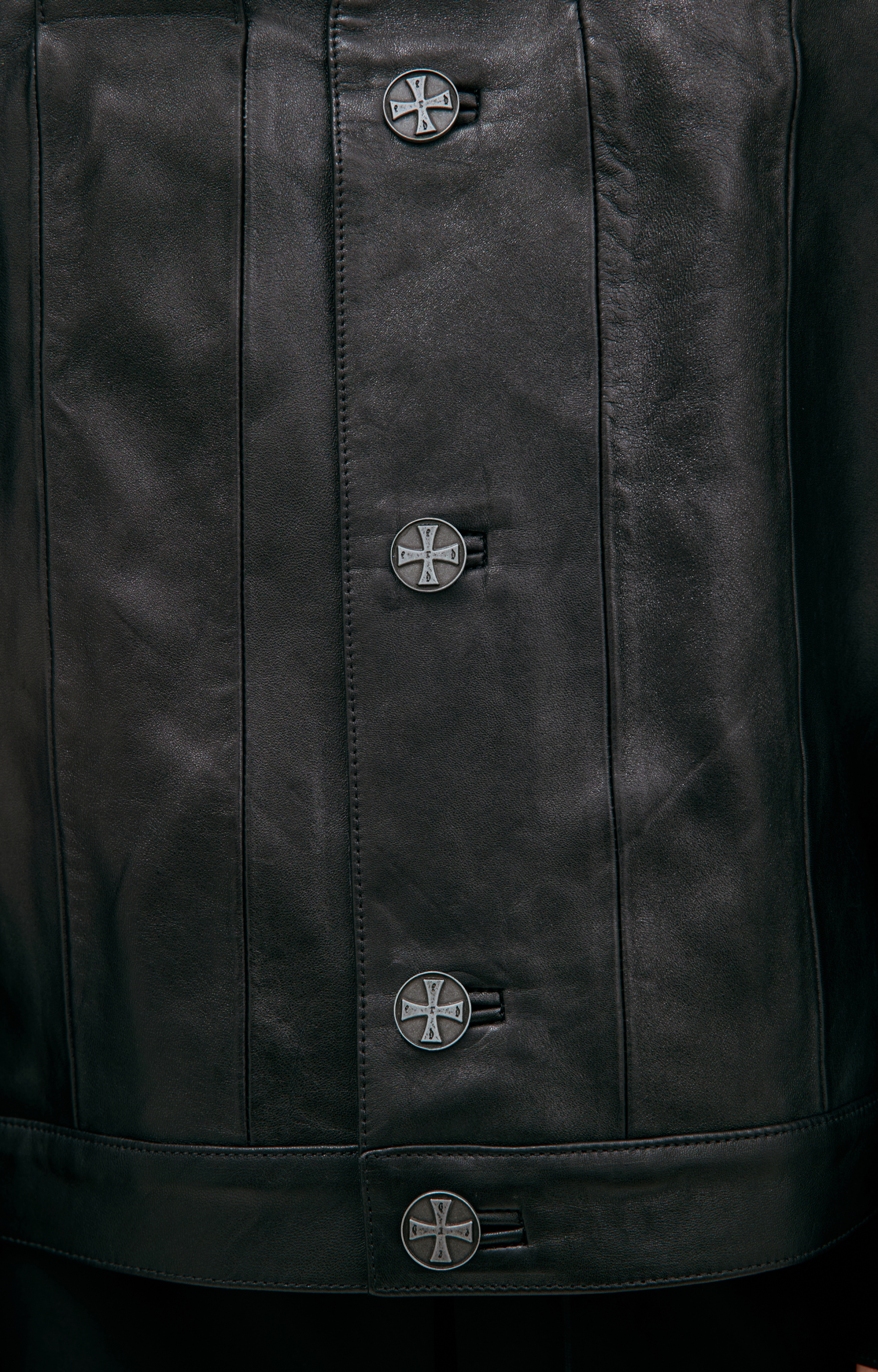 Enfants Riches Déprimés Кожаная куртка с V-вырезом