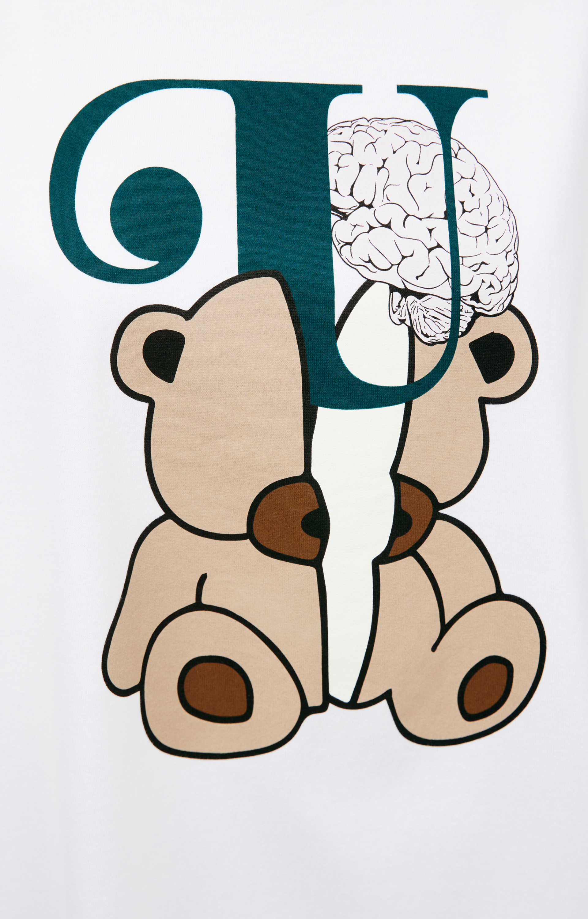 Undercover Белая футболка с принтом