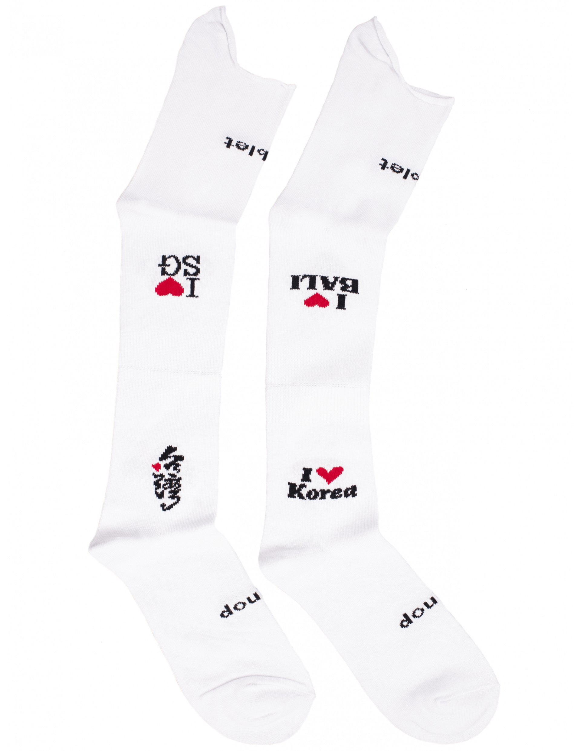 Doublet Комплект из 3-х белых носков разной длины