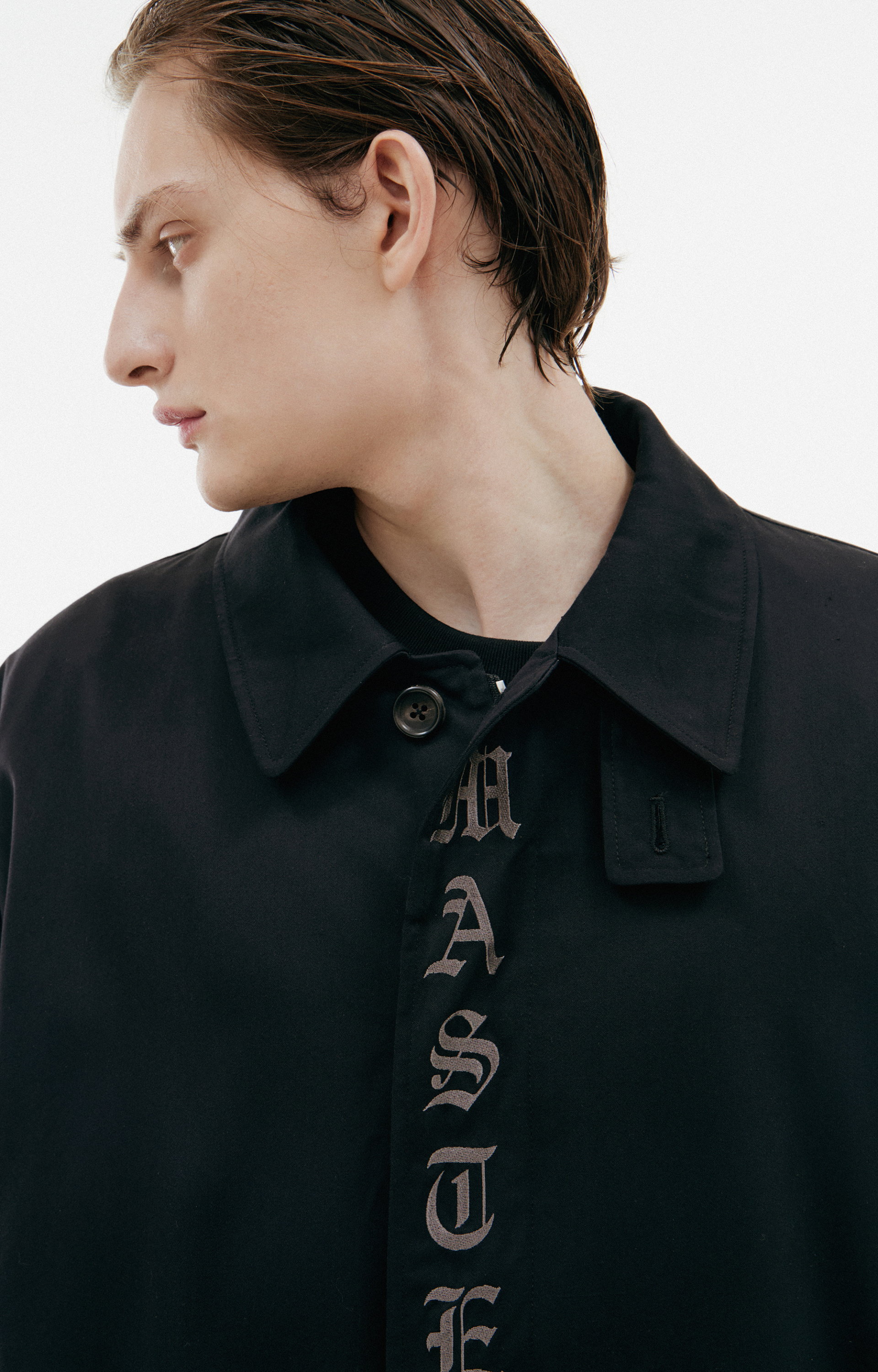 Mastermind WORLD Однобортный тренч с логотипом