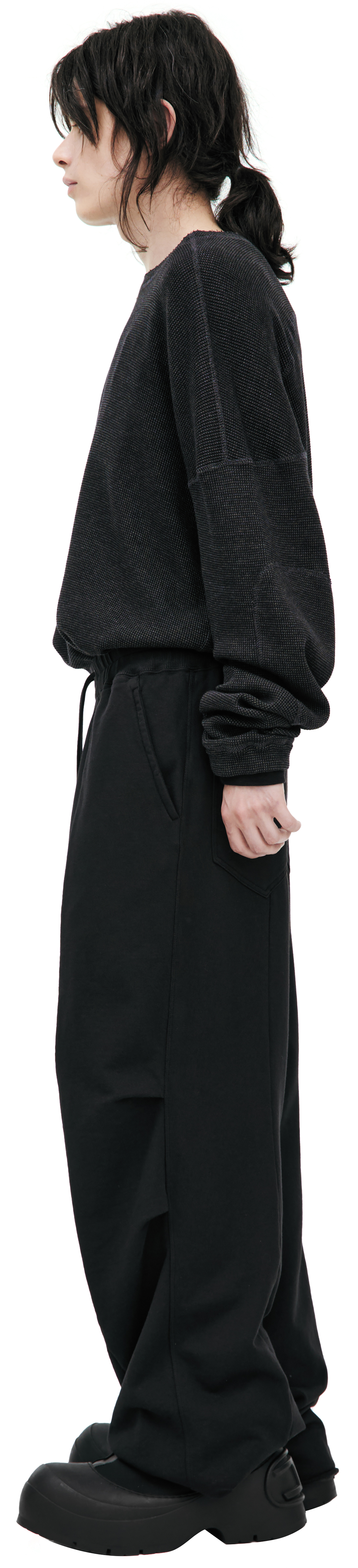 The Viridi-Anne Черные брюки из хлопка