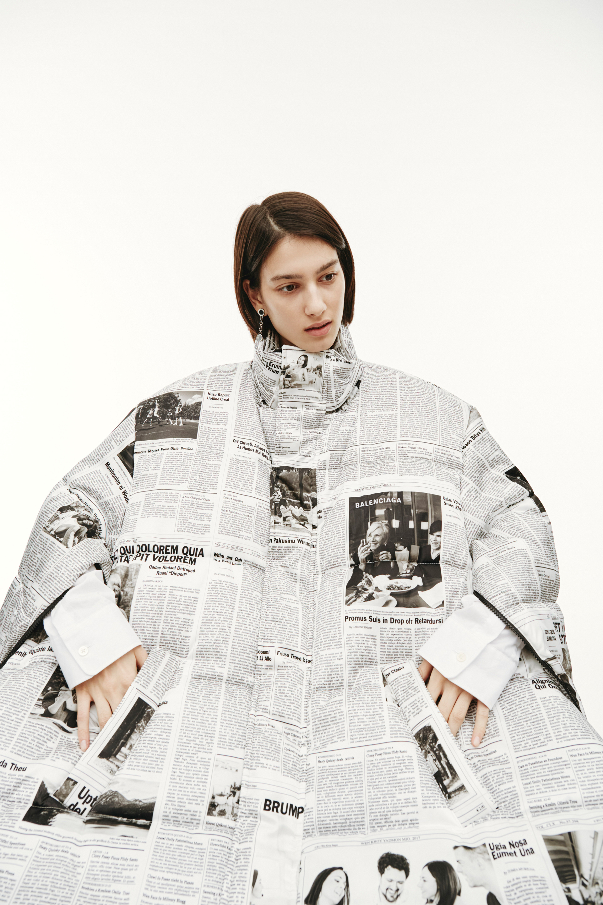 Balenciaga Куртка с монопринтом