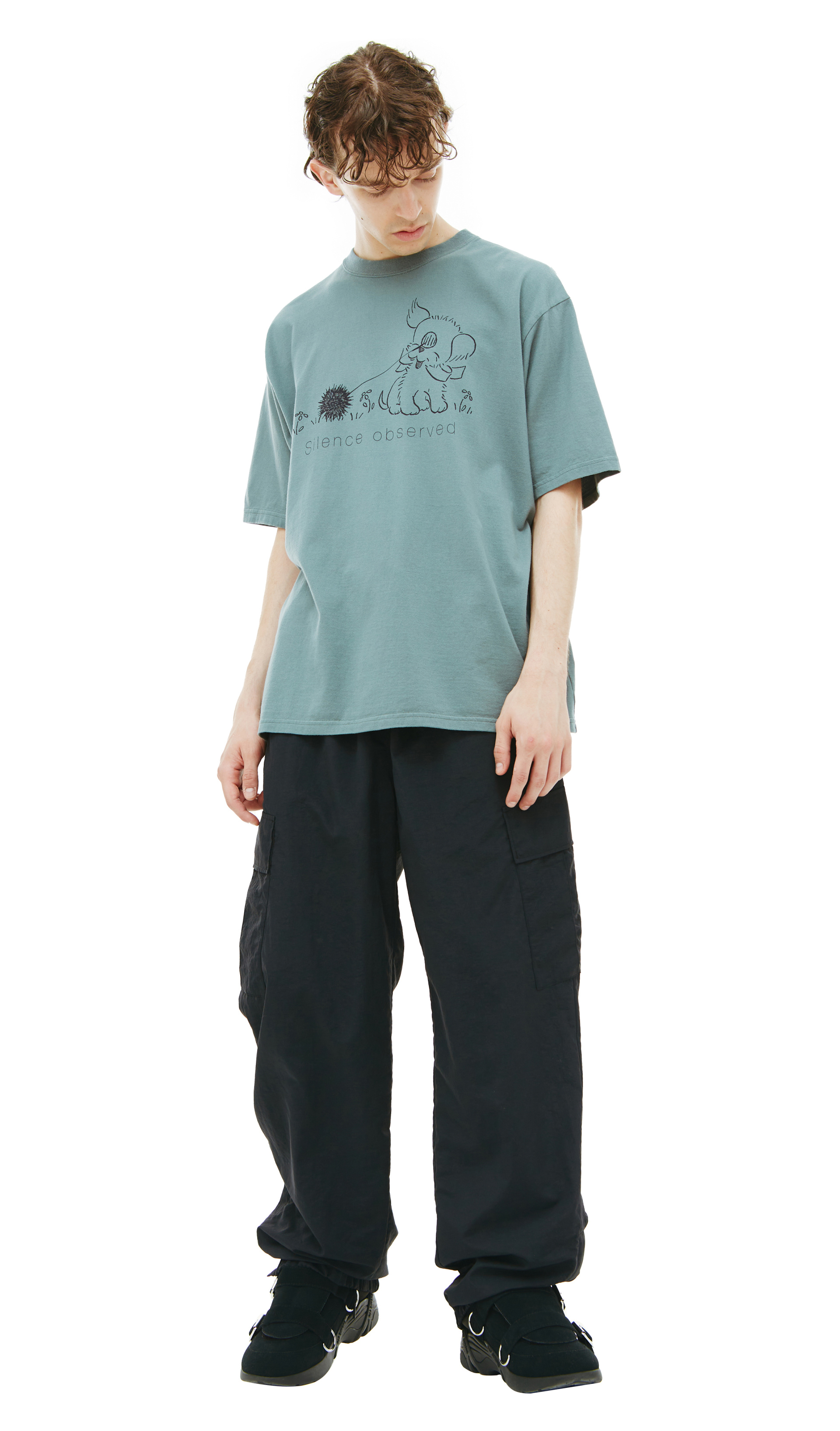 Undercover Футболка с принтом Silence observed