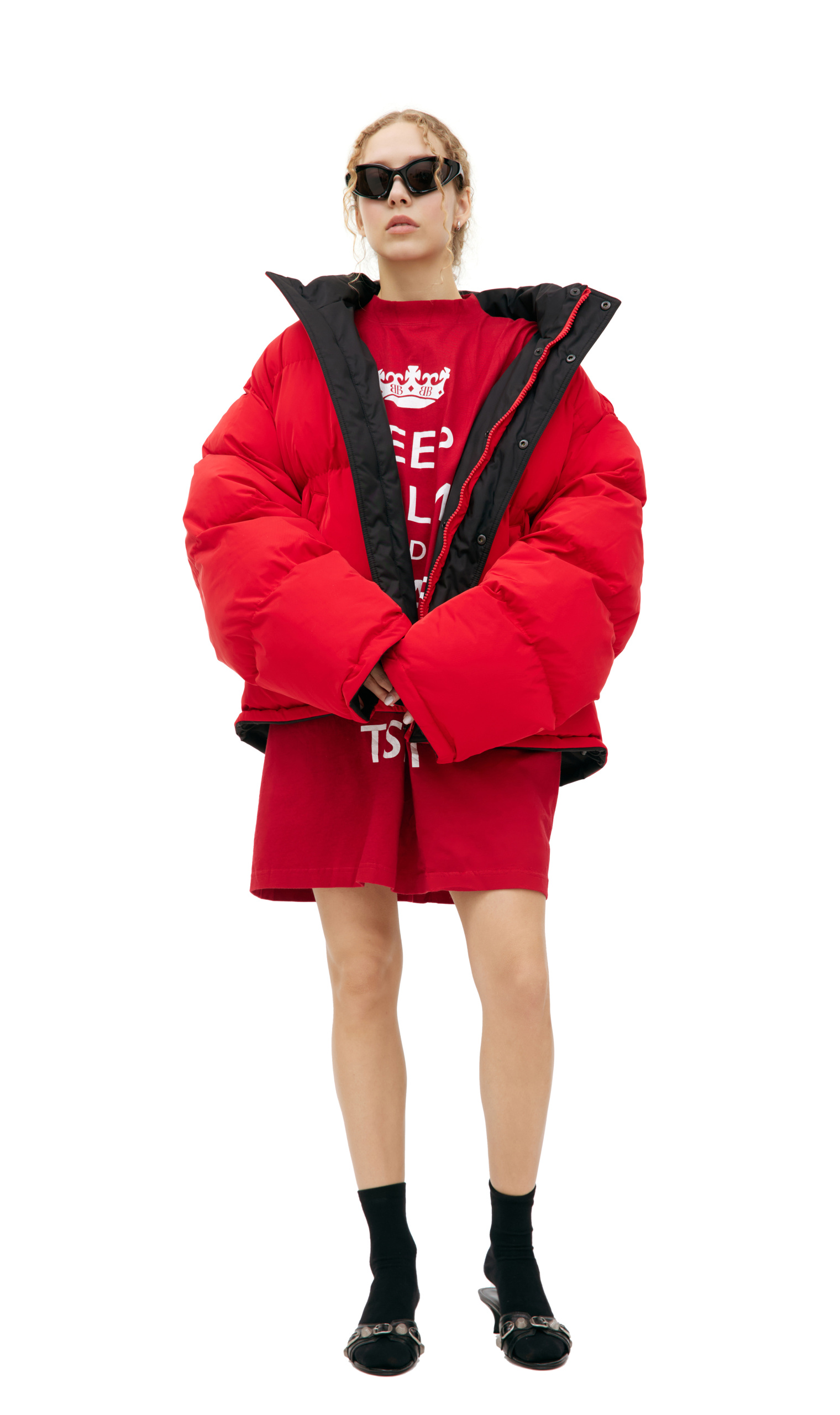 Balenciaga Двусторонний пуховик на молнии