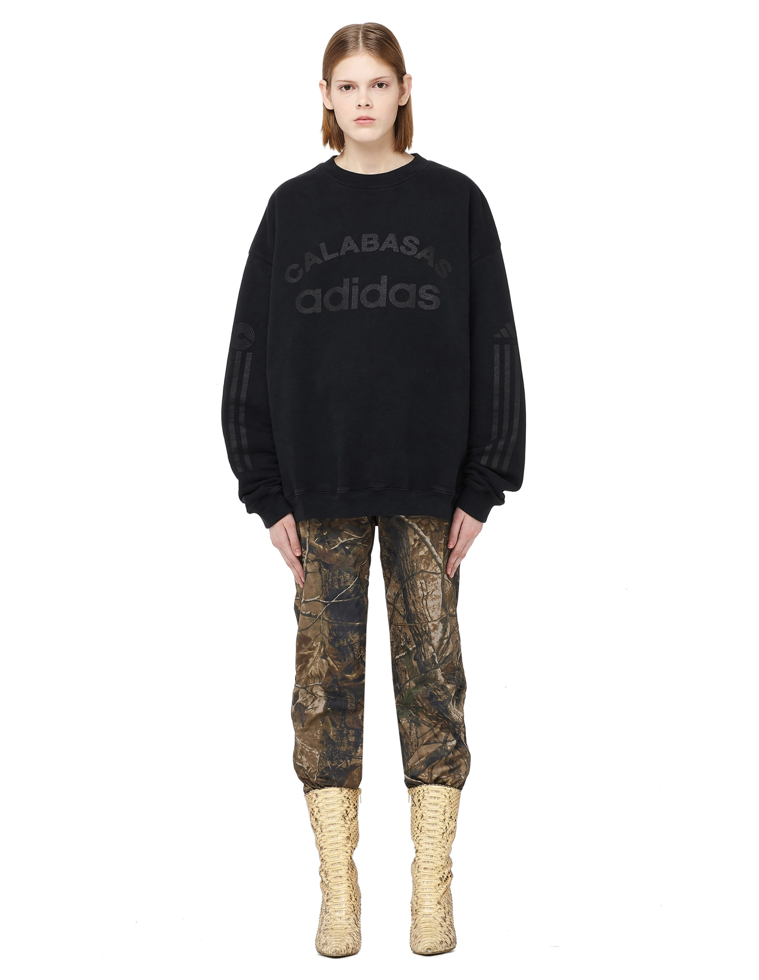 Yeezy Свитшот adidas Calabasas с полосками