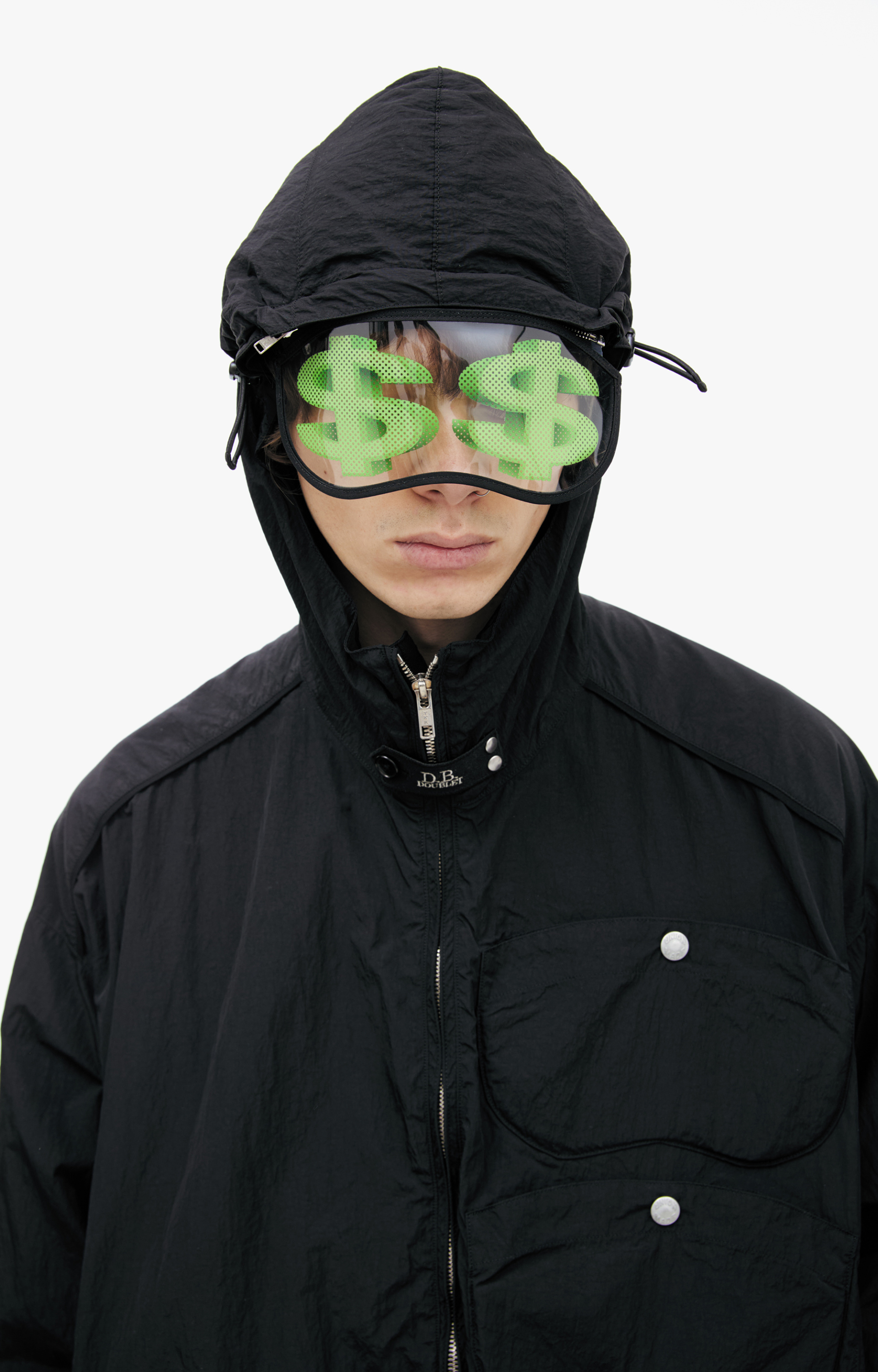 Doublet Черная куртка с очками