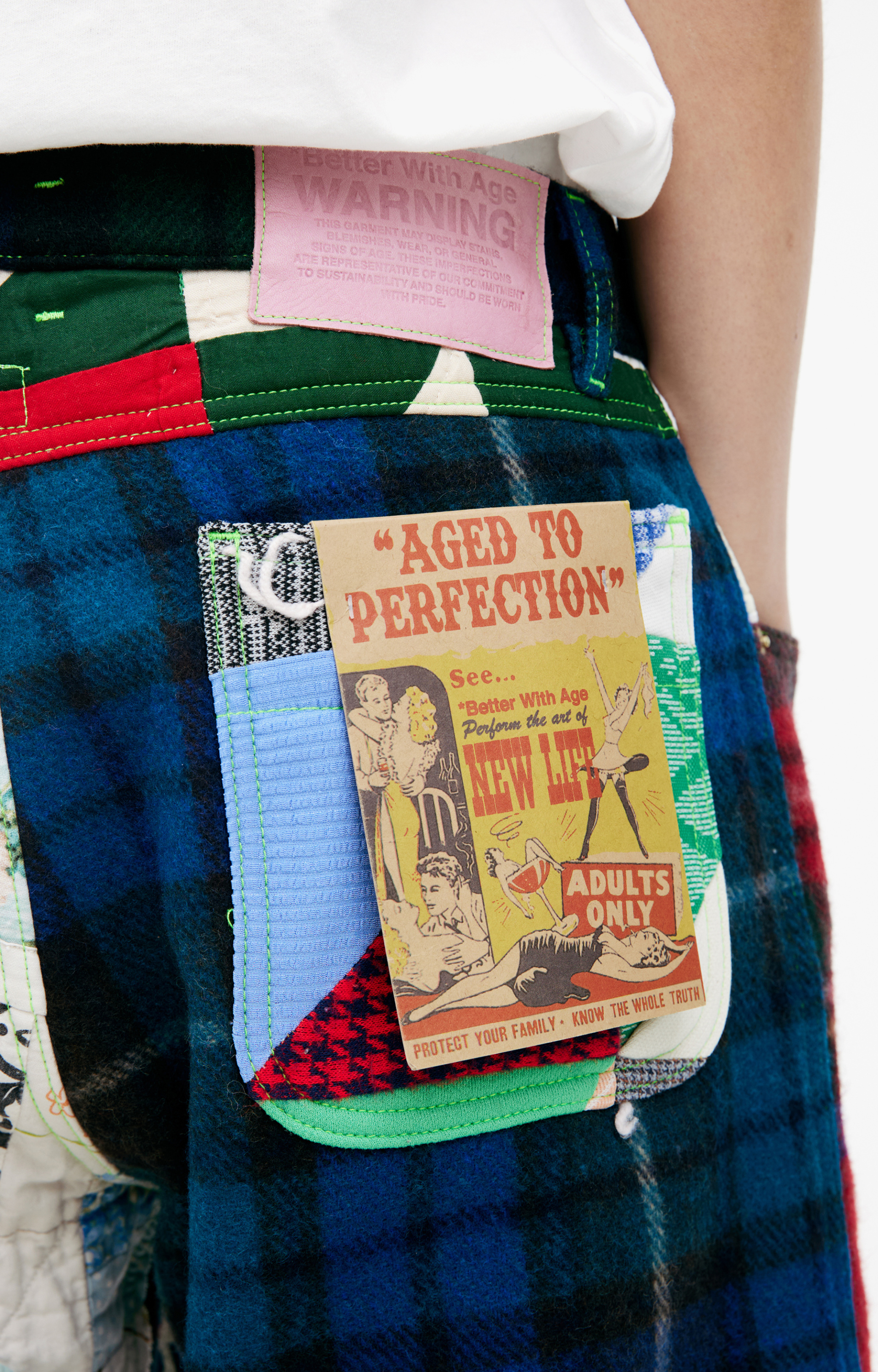 BETTER WITH AGE Комбинированные шорты из хлопка