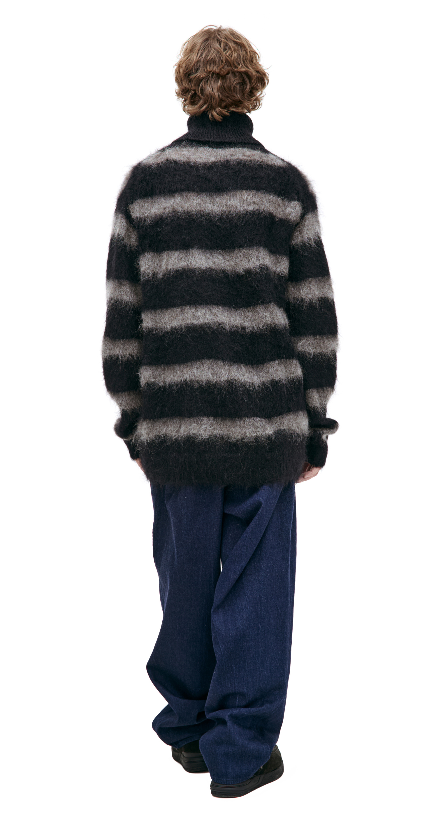Yohji Yamamoto Шерстяной свитер в полоску