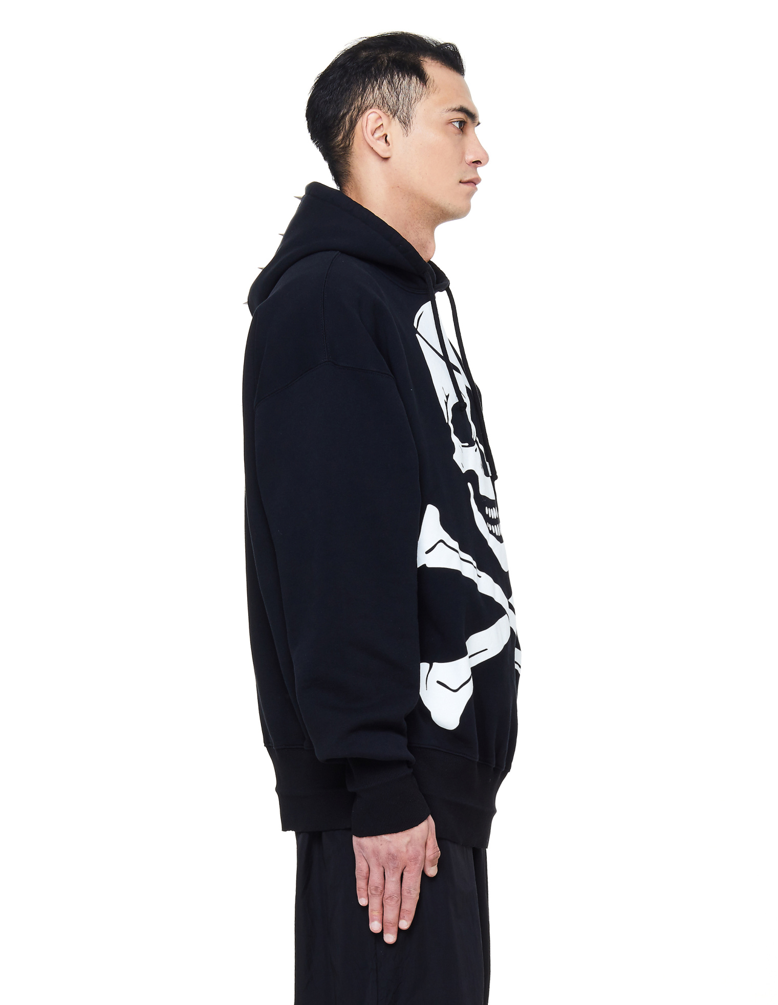 VETEMENTS Худи с черепом и шипами на капюшоне Pirate
