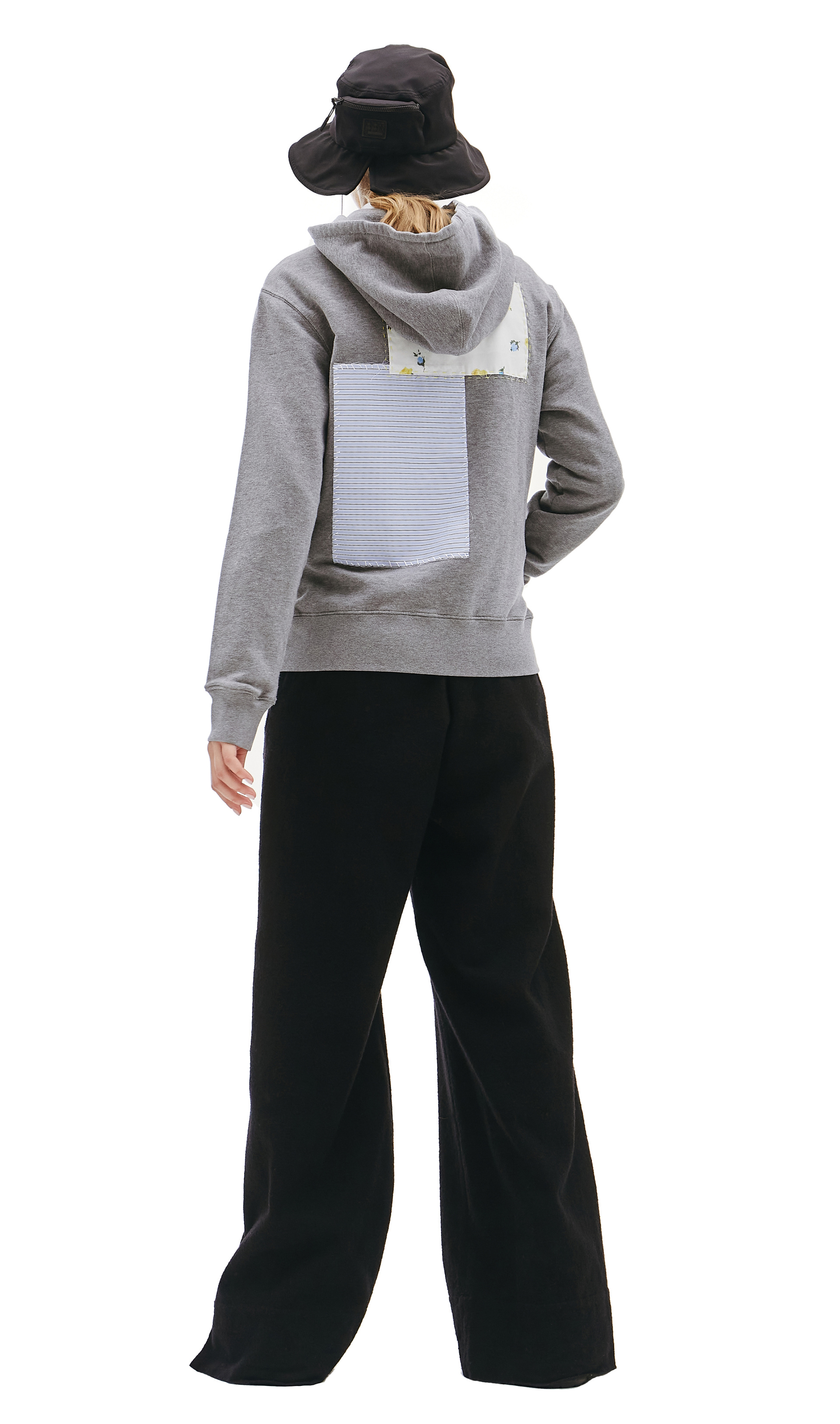 Golden Goose Серое худи с патчами