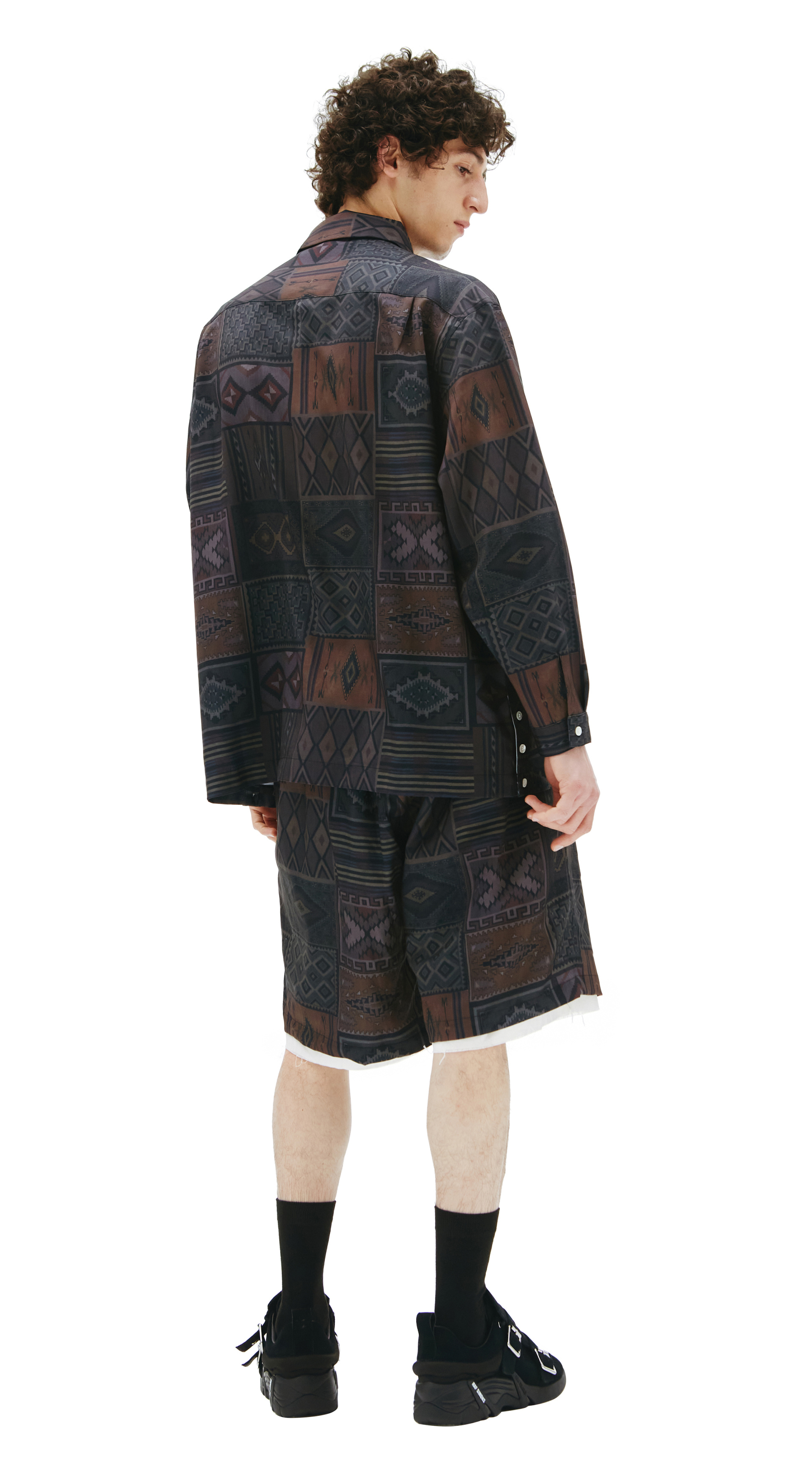 Children of the discordance Рубашка с этническим монопринтом