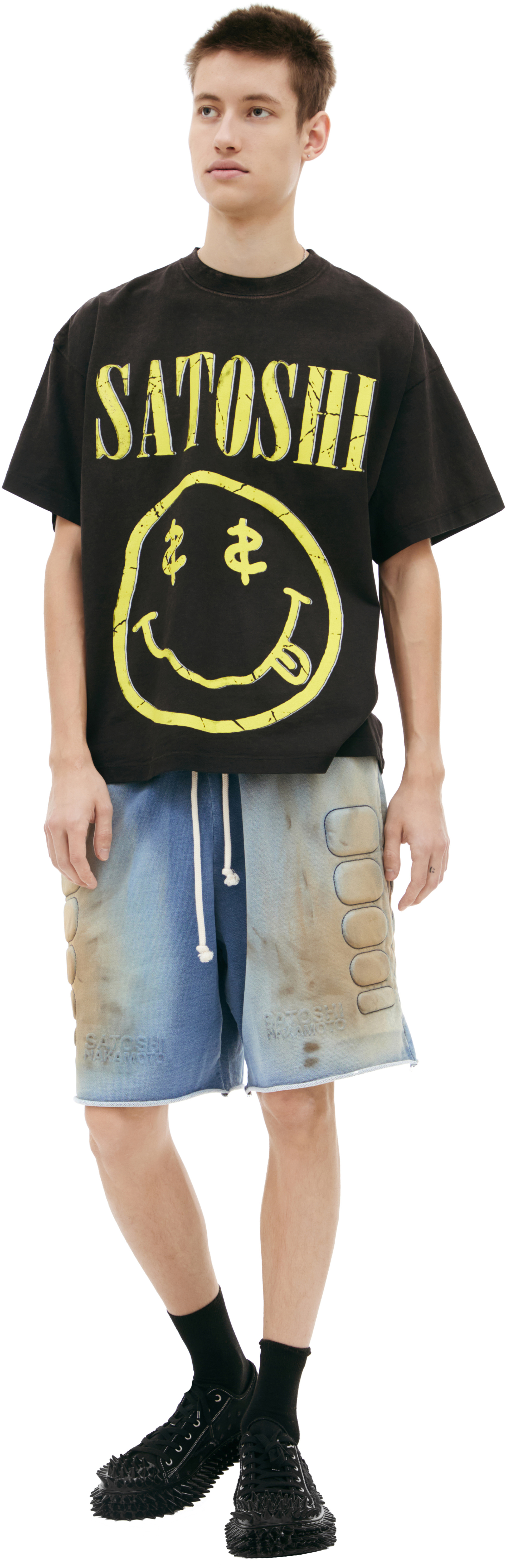 Satoshi Nakamoto Черная футболка с принтом