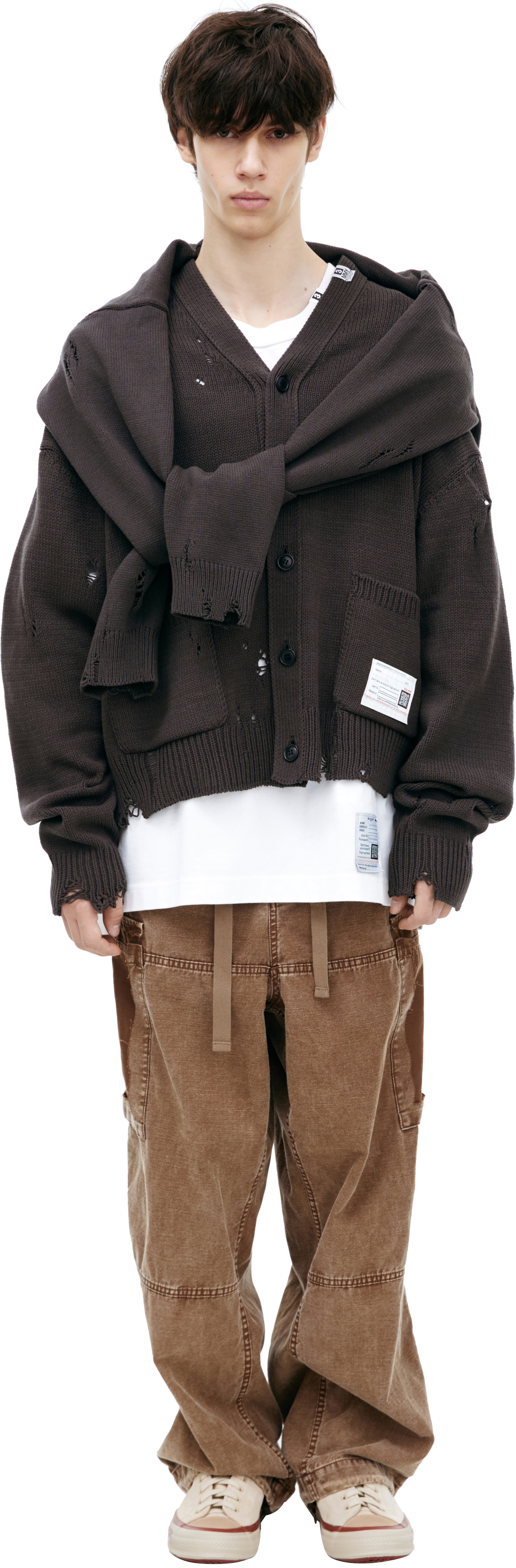 Maison Mihara Yasuhiro Двойной кардиган