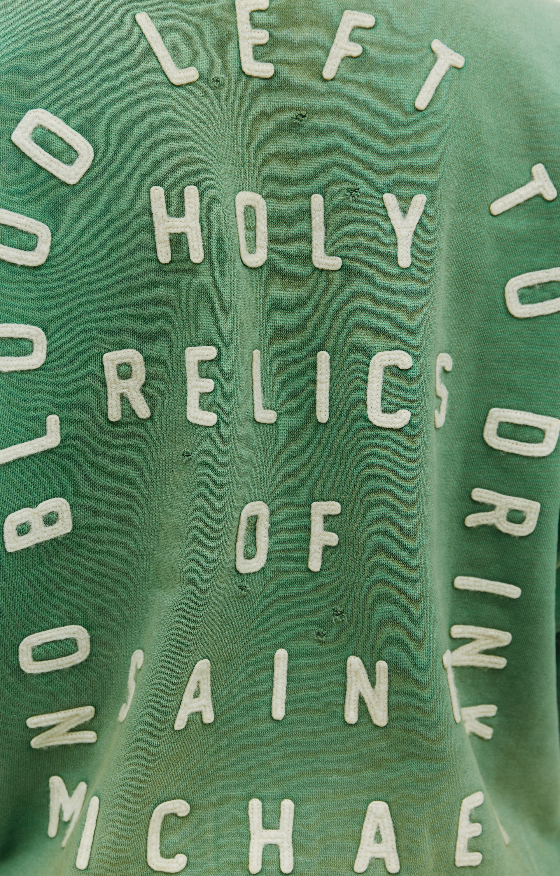 Saint Michael Хлопковый свитшот с нашивками