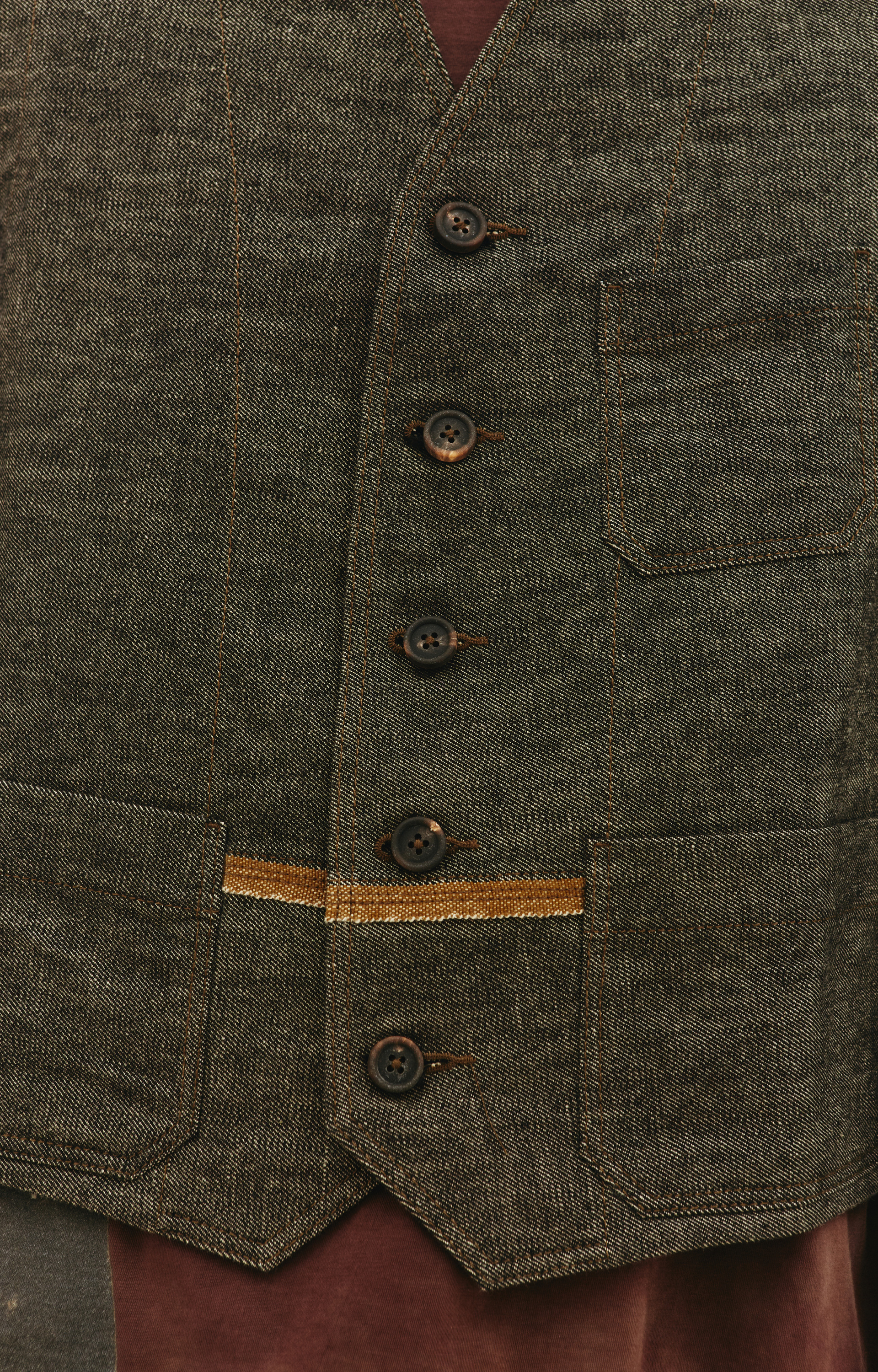 Ziggy Chen Комбинированный жилет