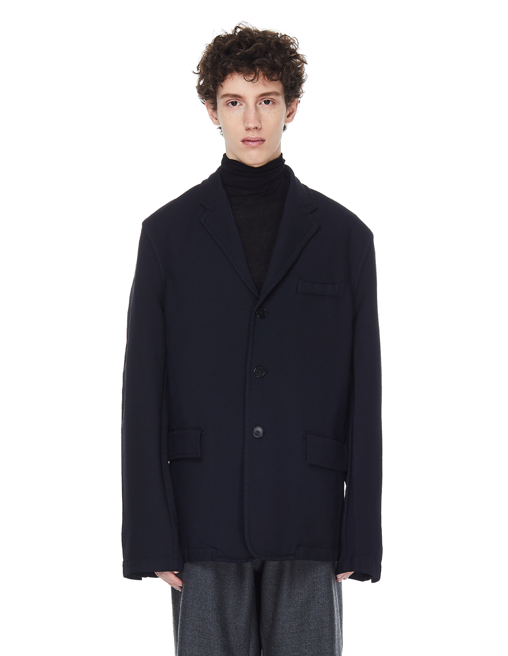 OAMC Темно-синий пиджак Chemical