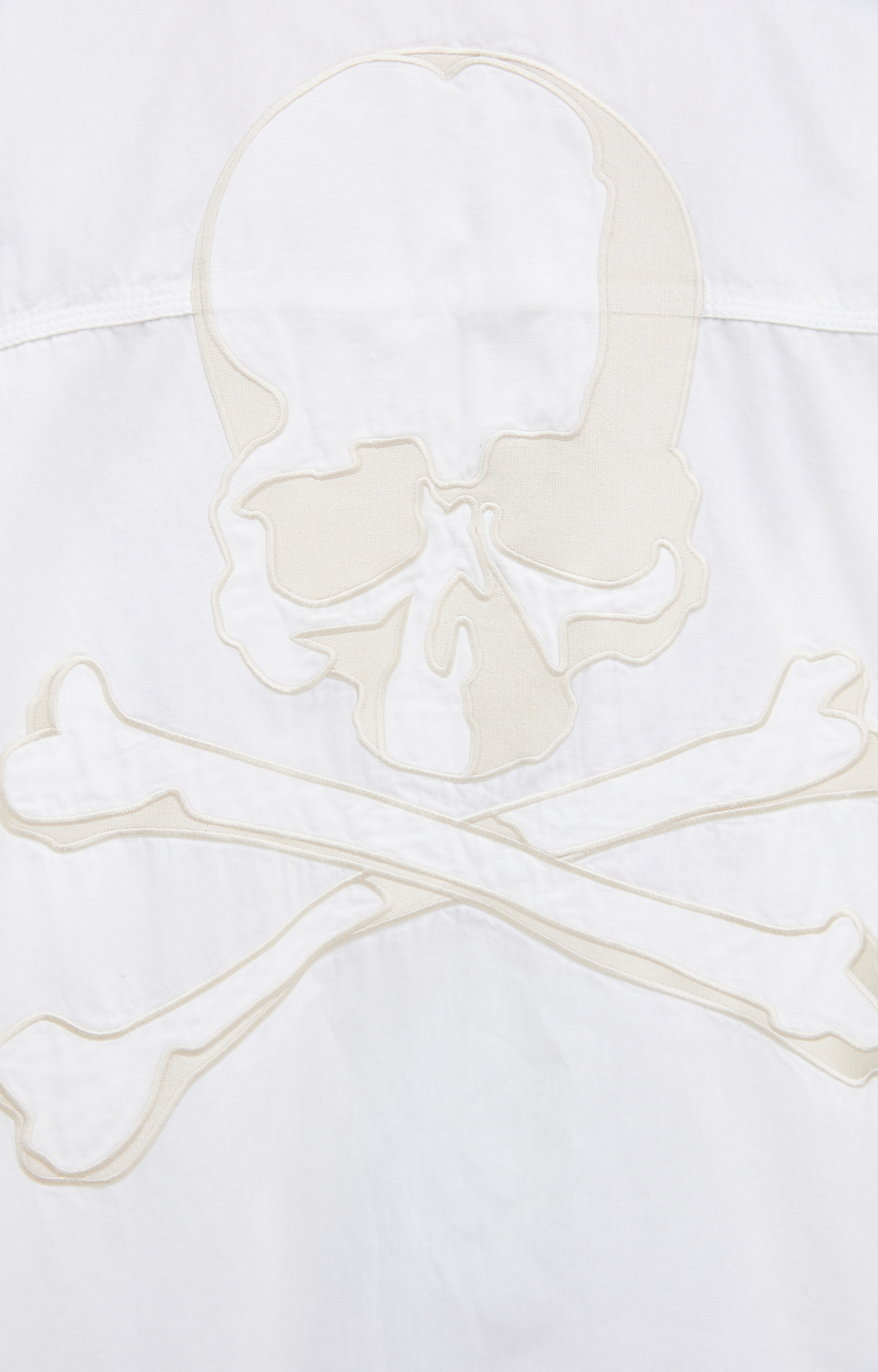 Mastermind WORLD Белая рубашка с вышивкой