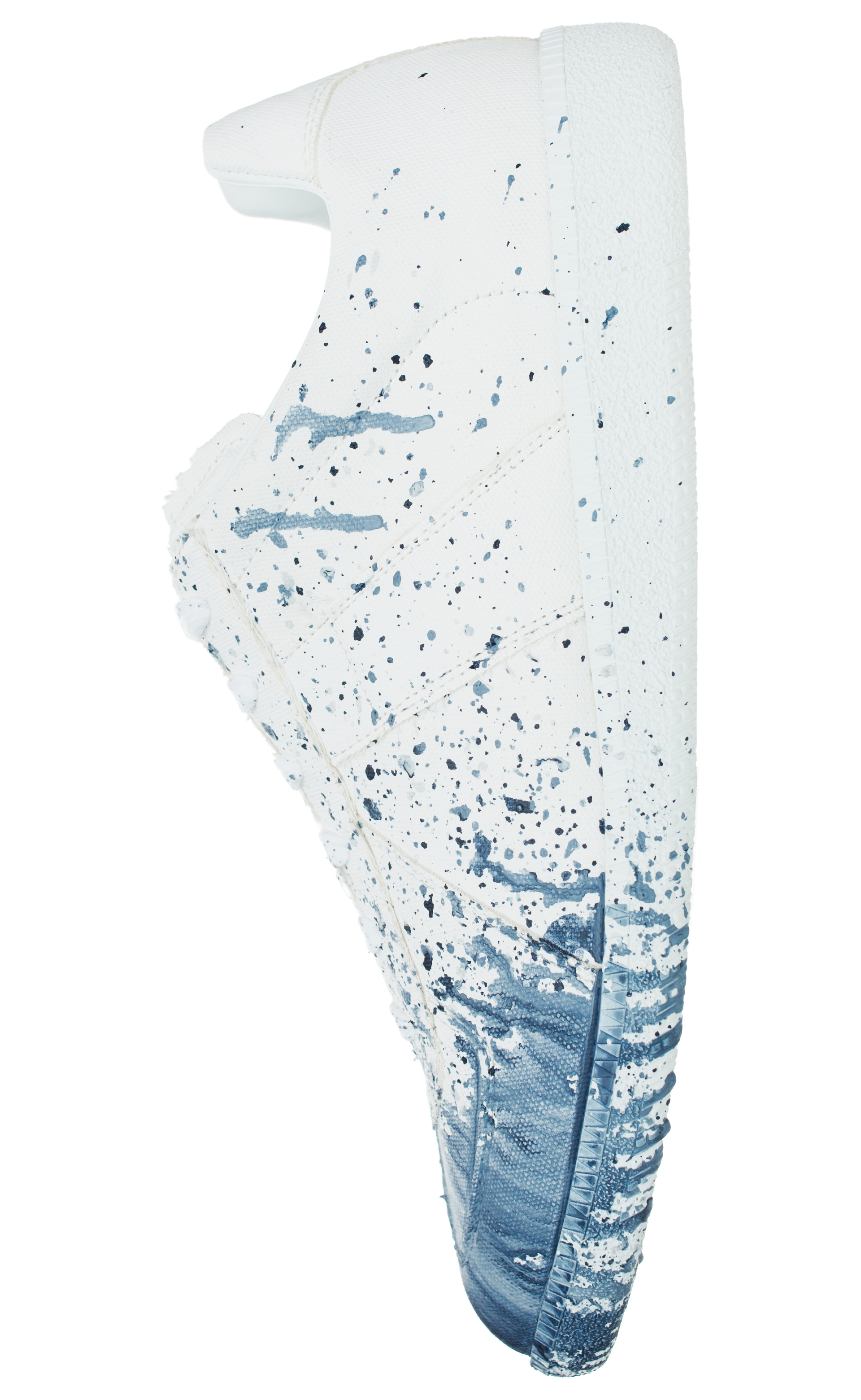 Maison Margiela Белые кеды Replica в краске