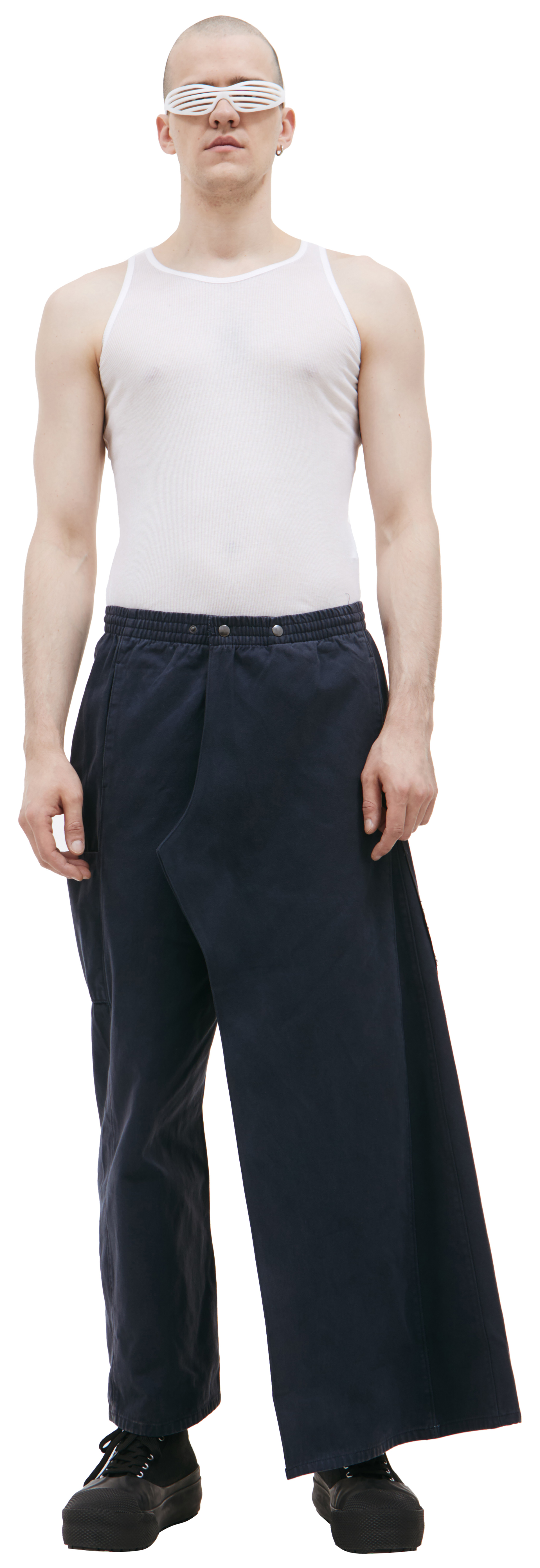 PROTOTYPES Асимметричные брюки Prototypes x Yeezy Gap Engineered на запахе