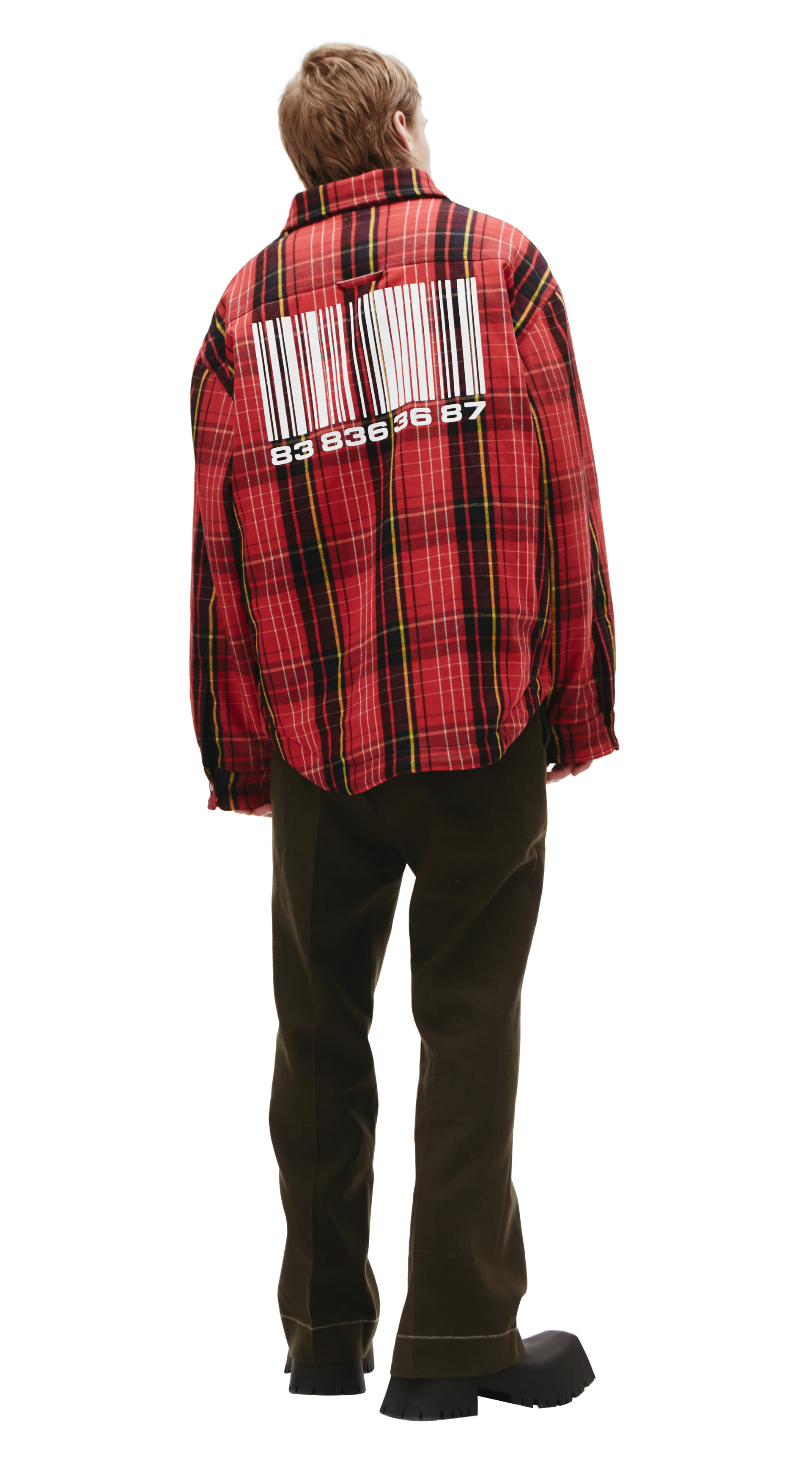 VTMNTS Утепленная рубашка в клетку