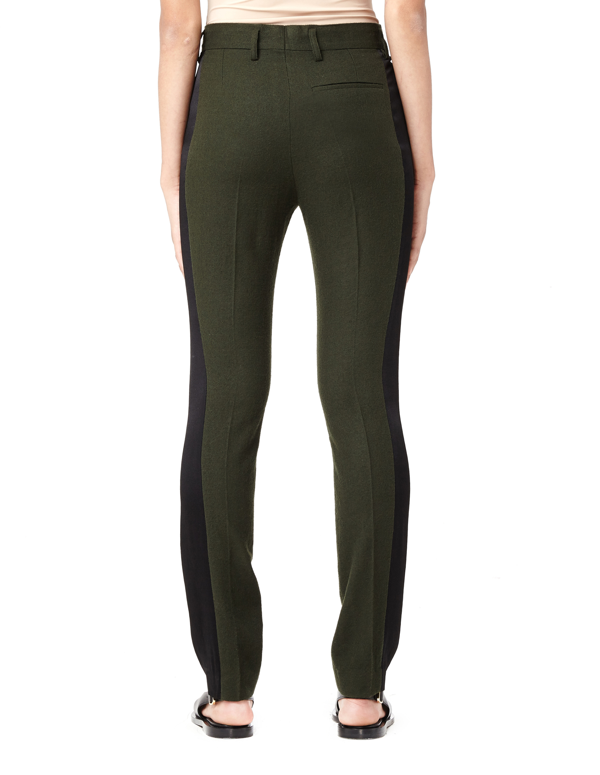 Haider Ackermann Шерстяные брюки с атласными лампасами