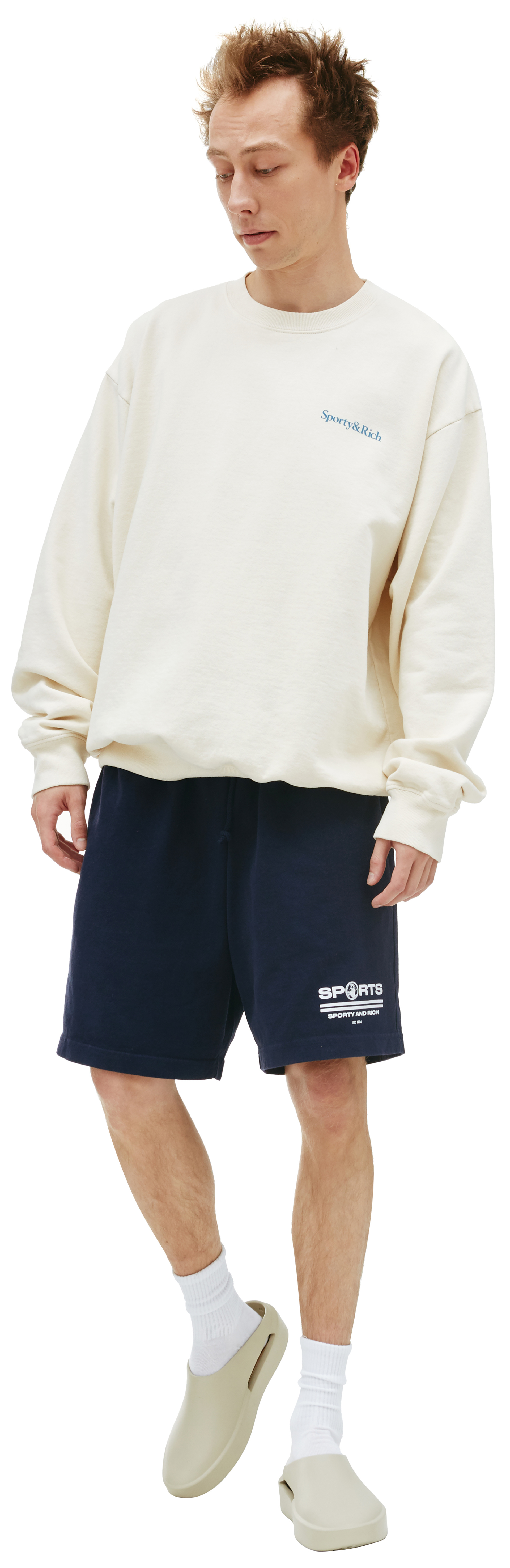 SPORTY & RICH Свитшот с принтом Health and Wellness