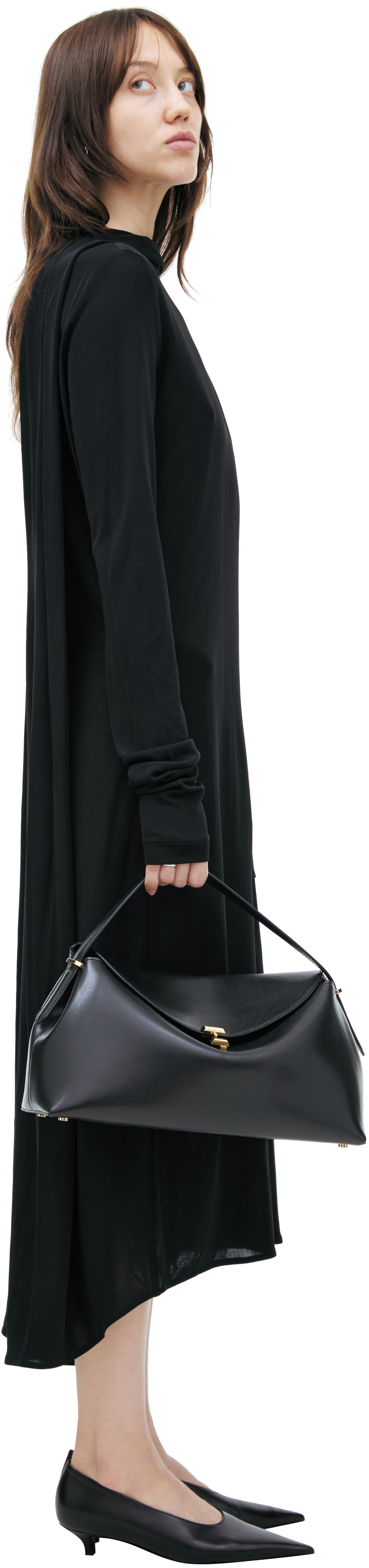 TOTEME Черное платье с вырезом