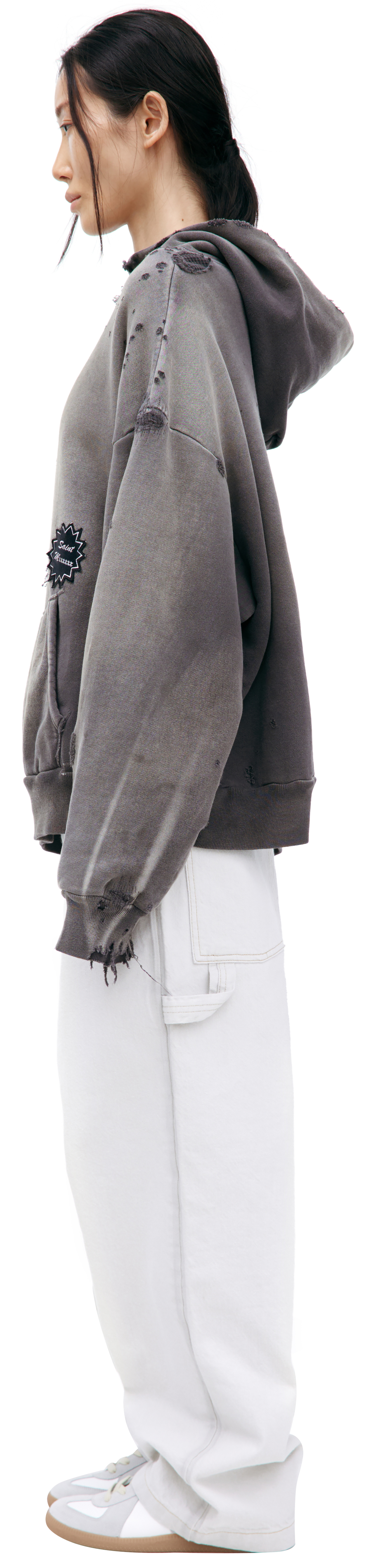 Saint Mxxxxxx Рваное худи