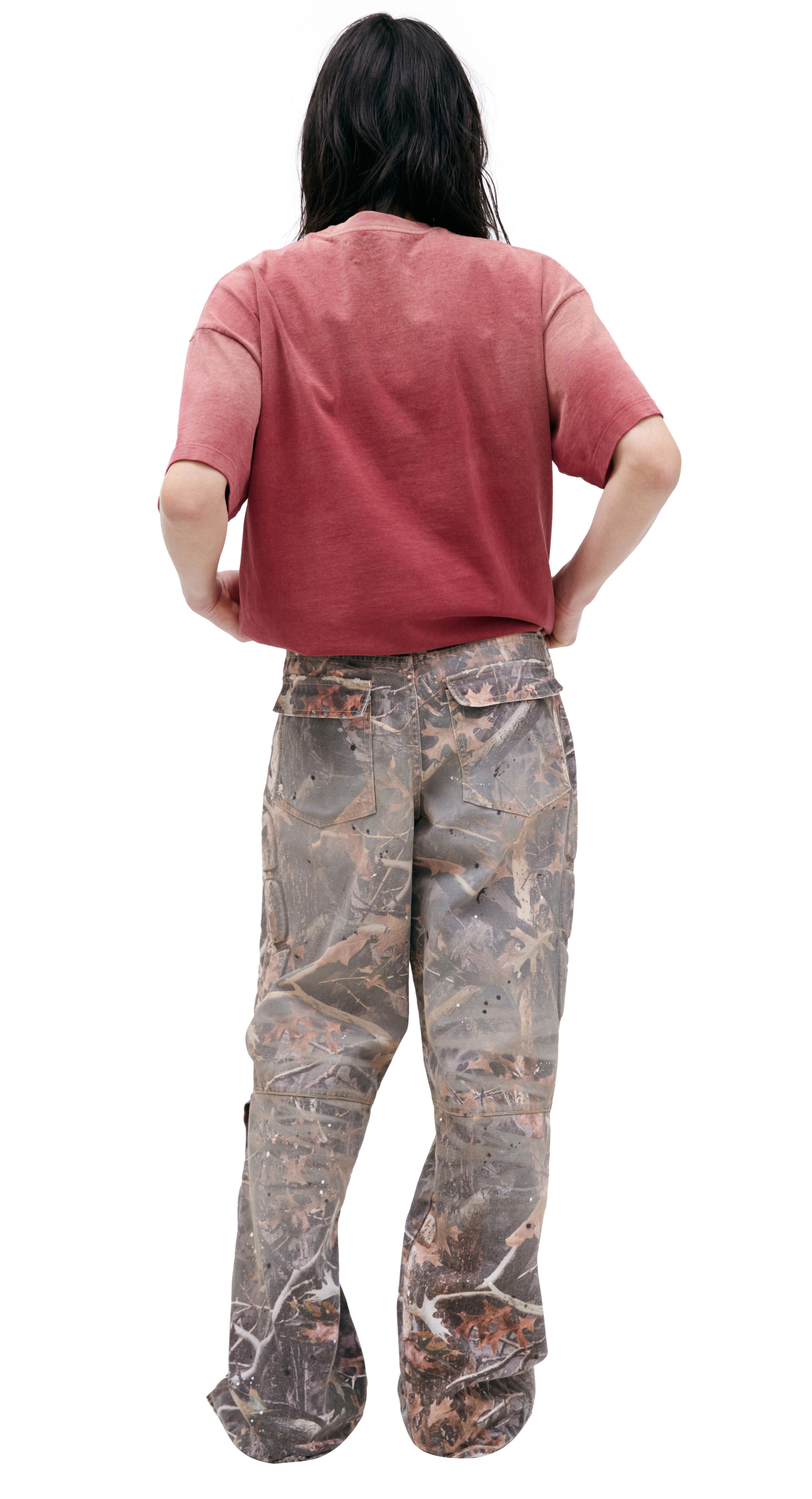 Satoshi Nakamoto Брюки с выстиранным эффектом