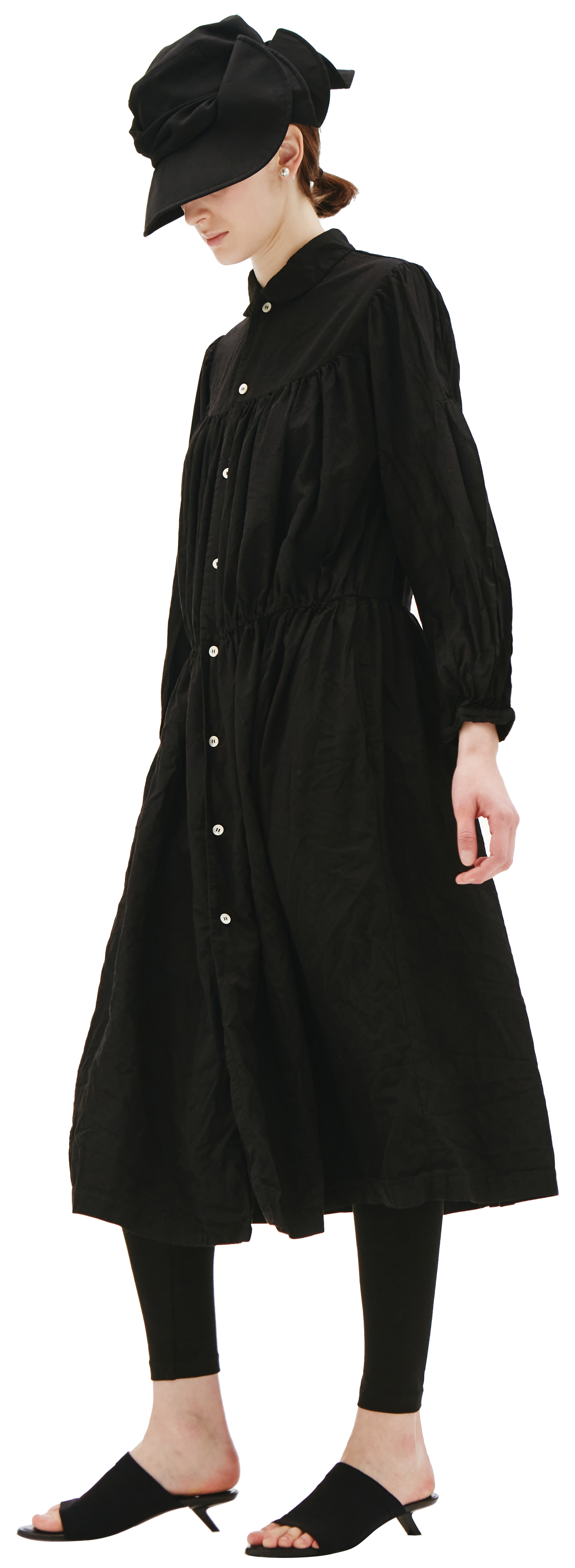 Comme des Garcons CdG Платье миди со сборкой на талии