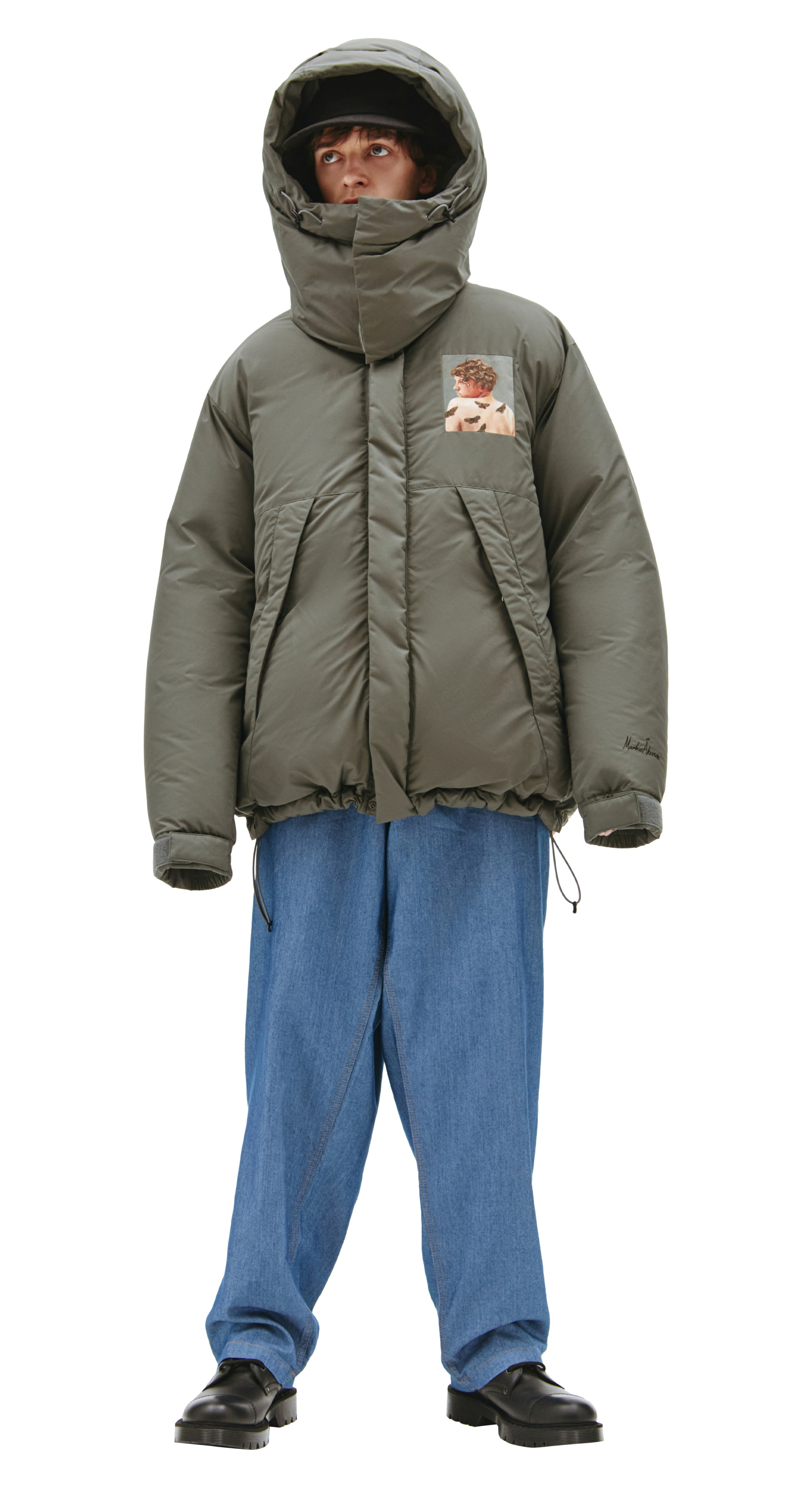 Undercover Пуховик с иллюстрациями Маркуса Окессона