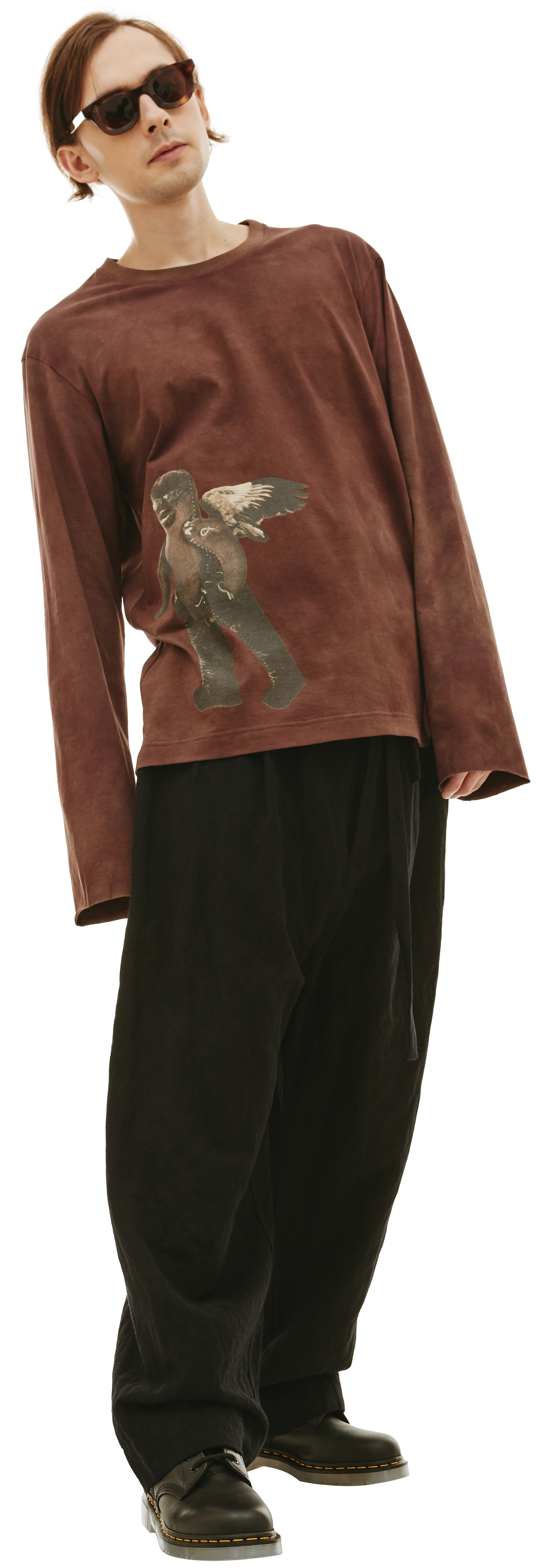 Ziggy Chen Хлопковый лонгслив с принтами