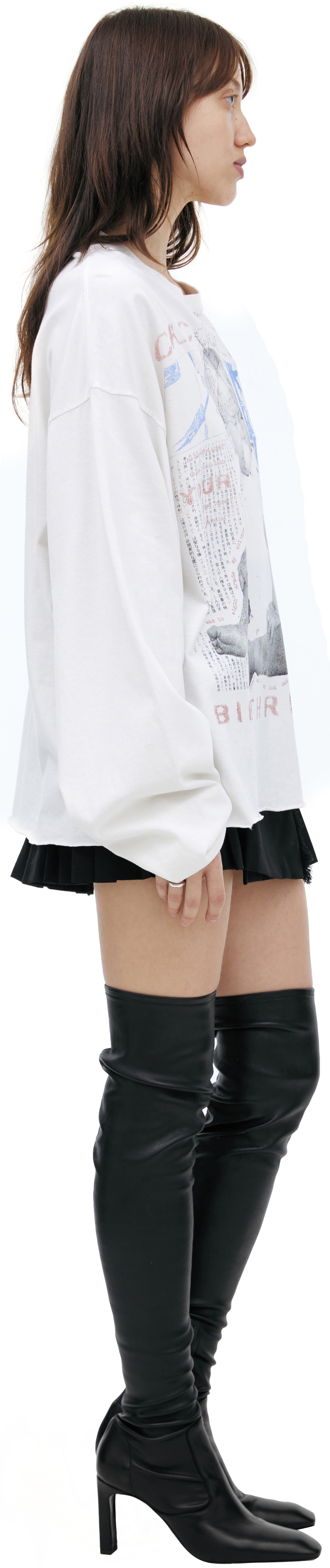 Enfants Riches Déprimés Белый лонгслив с принтом