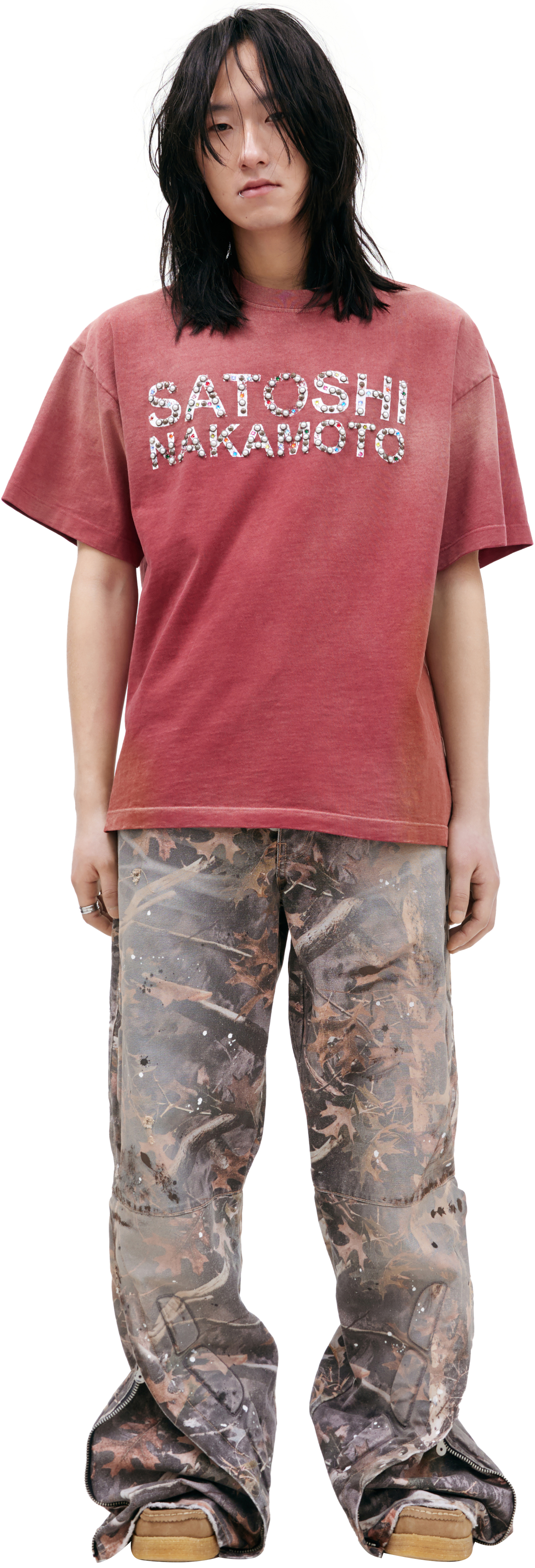 Satoshi Nakamoto Футболка с объемным логотипом